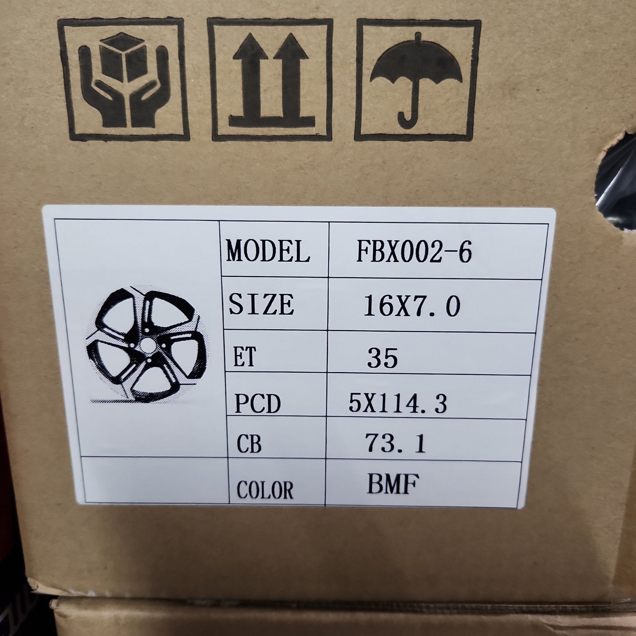 HD FOOBOO FBX002-6 16x7.0 5x4.5 BMF