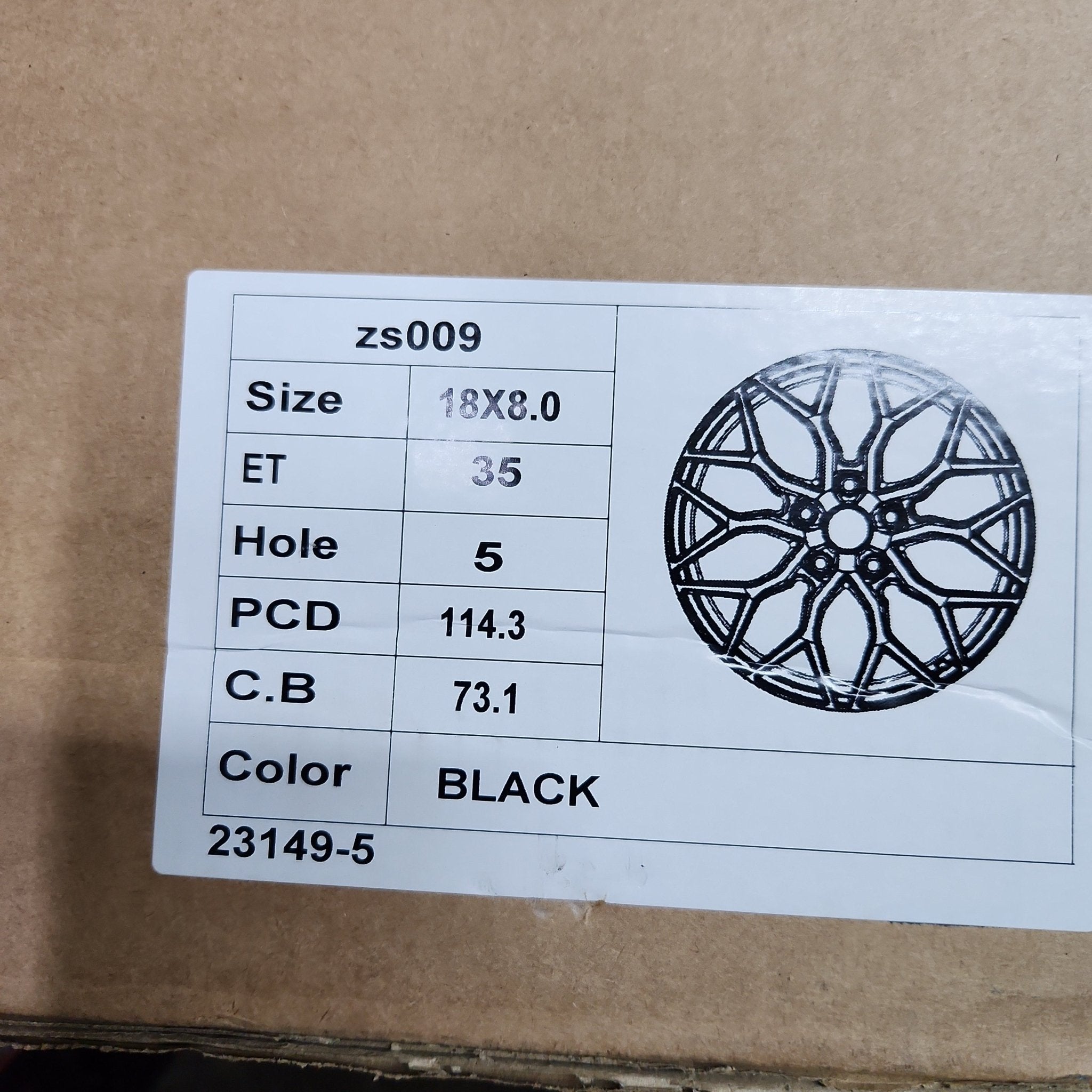 OE-0319 HF-2 REP 18X8.0 5X114.3 5X112 PIANO BLACK