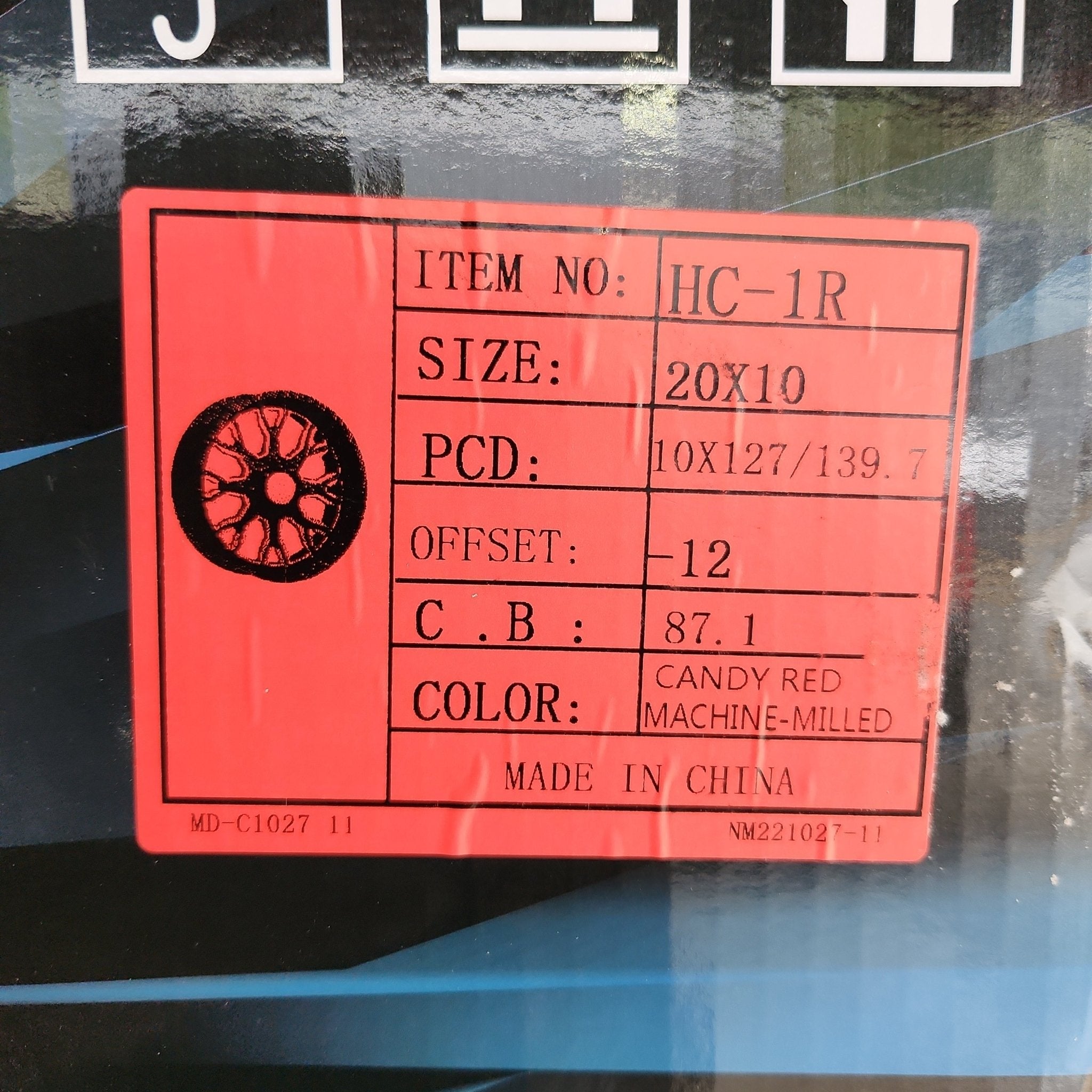 HELIUM HC-1-RM 20X10 5X127 5X139.7 CANDY RED MACHINED MILLING