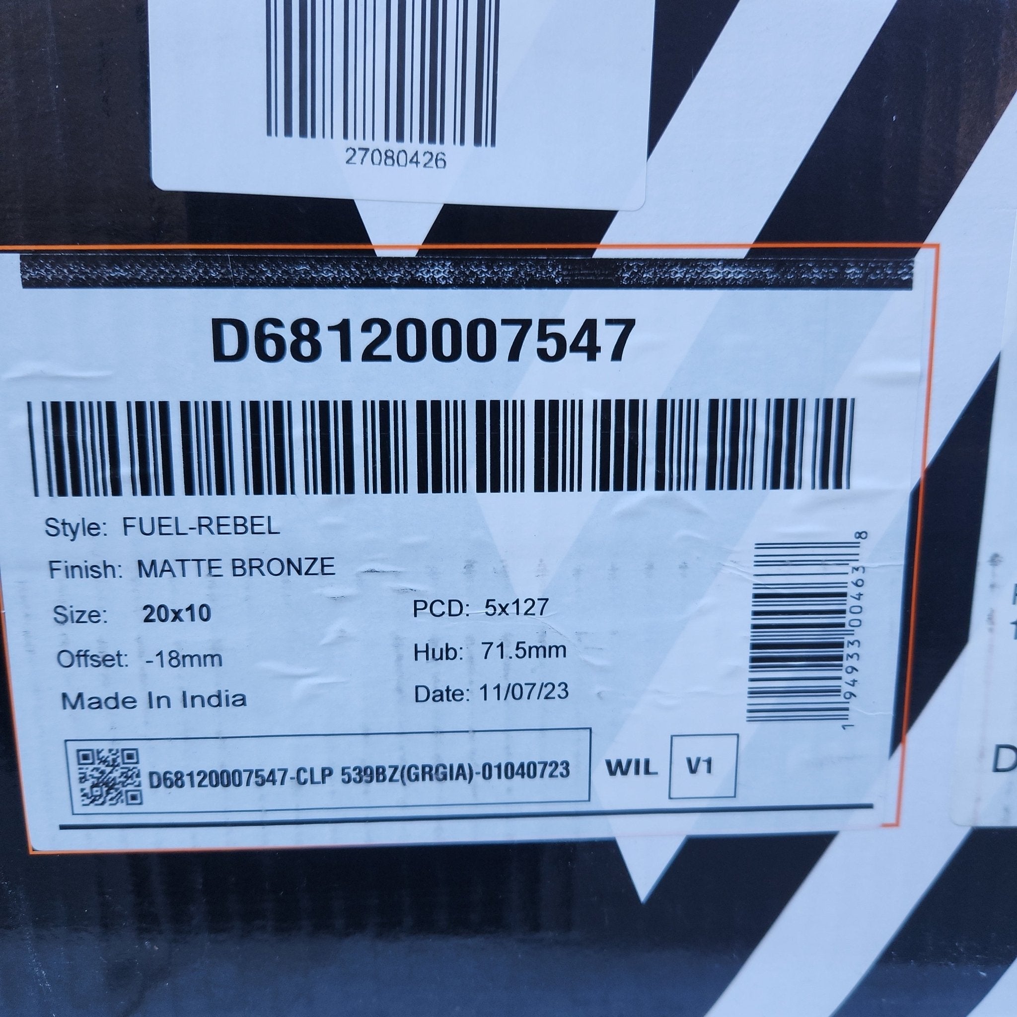 FUEL D681 20x10 5X127 MATTE BRONZE
