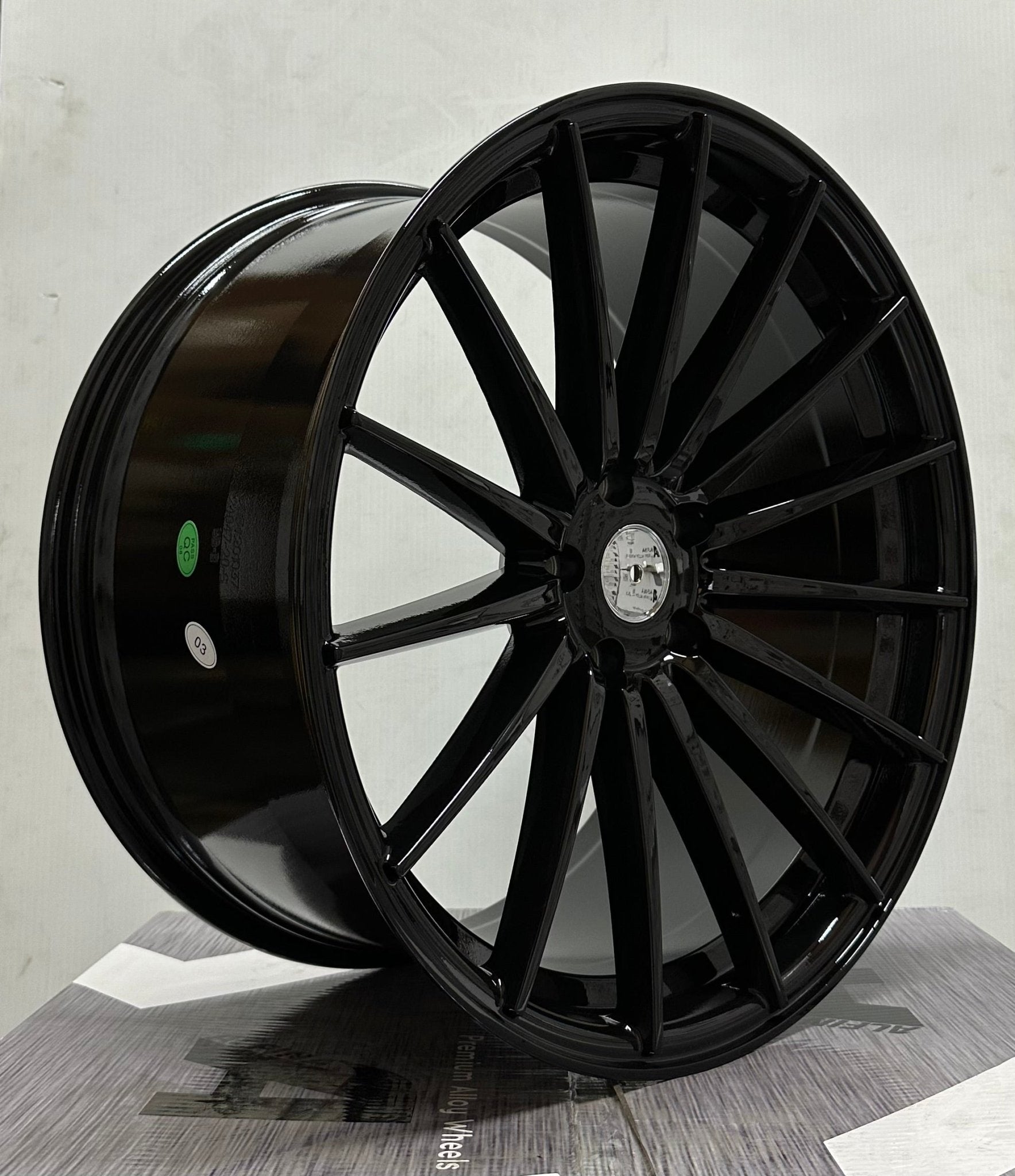 PEGASUS-0084 VS-84 Si-02 20x9.0 5x112 / 5x114.3 GLOSS BLACK