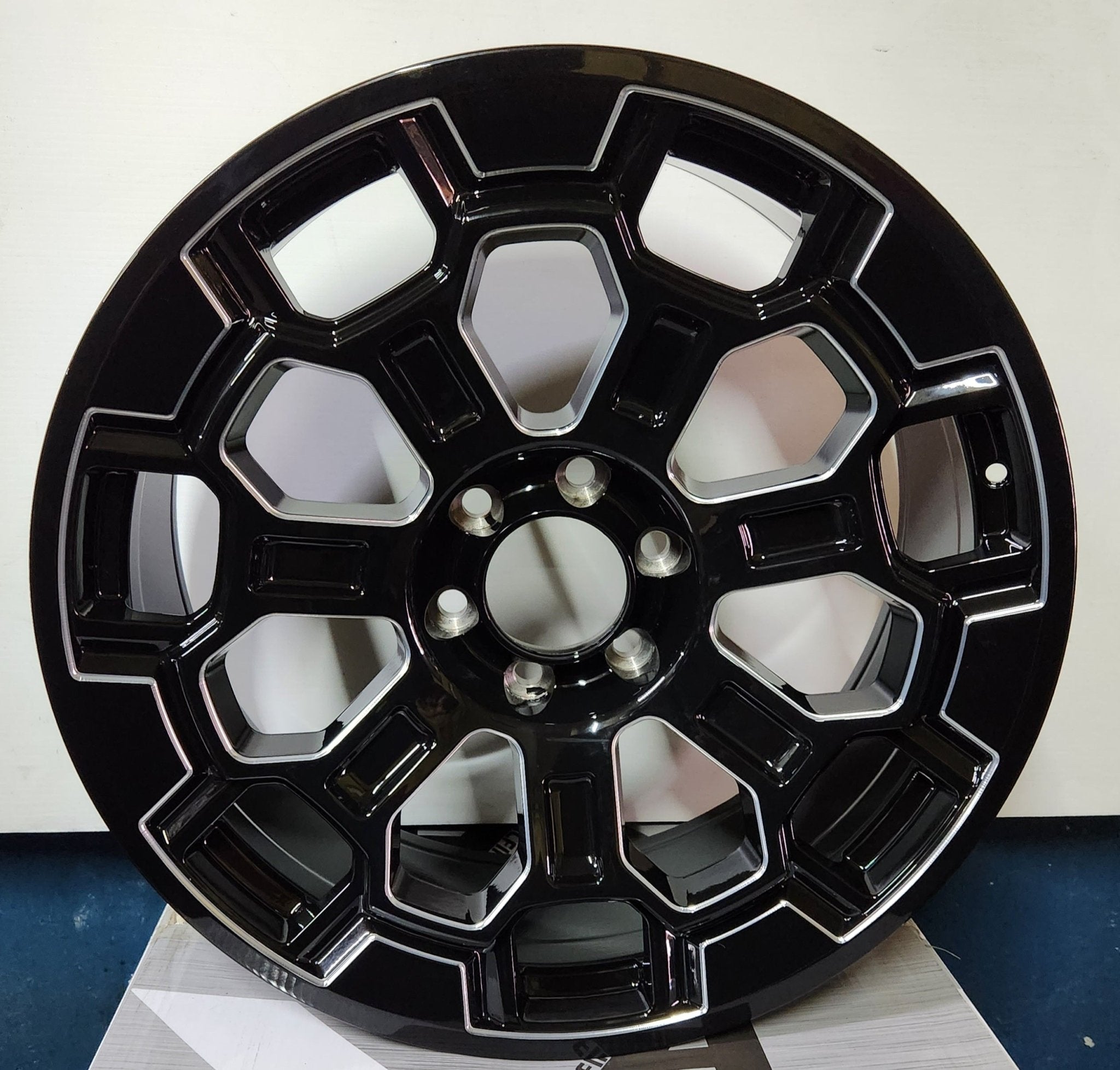 TRD 2022 AO9980 OFF ROAD 22X9 6X5.5- @PIANO BLACK MILL FACE