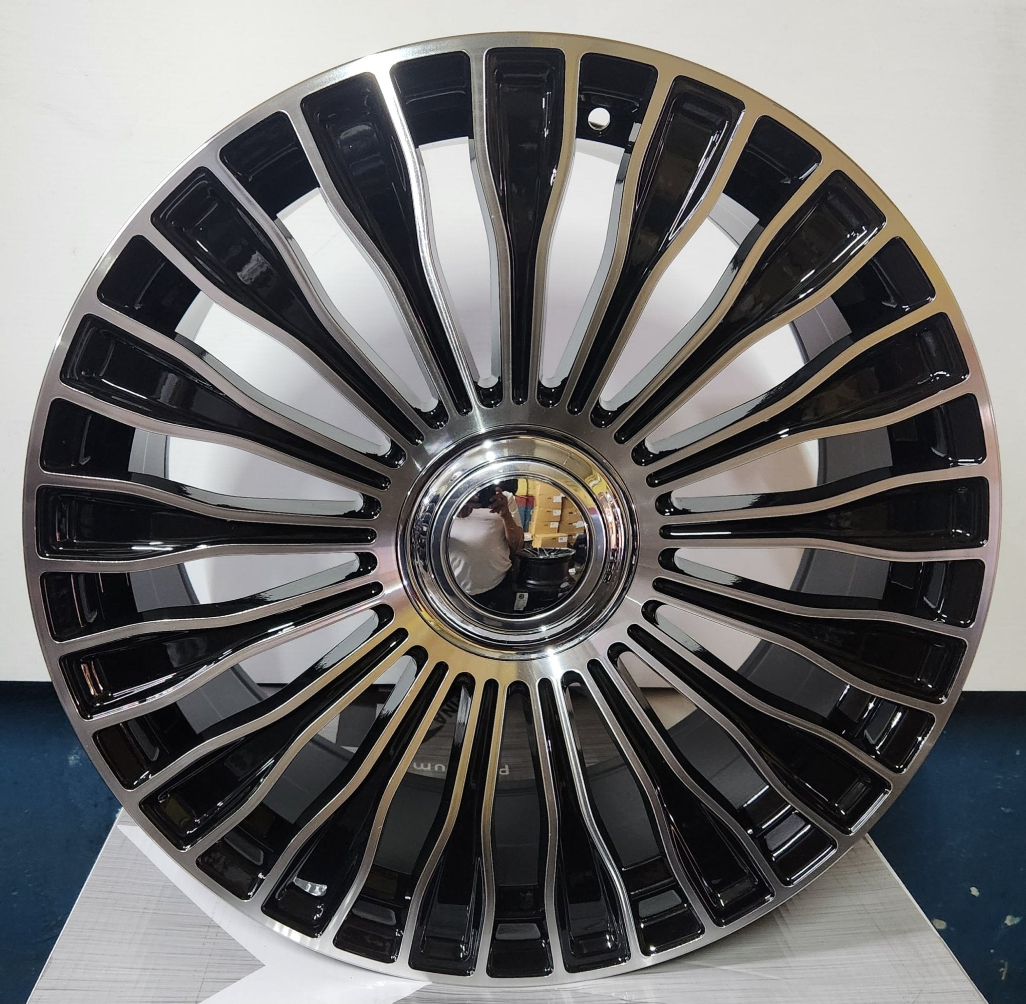 WHEELS ZS313 H3152F 20X8.5 5X112 PIANO BLACK MACHINE FACE