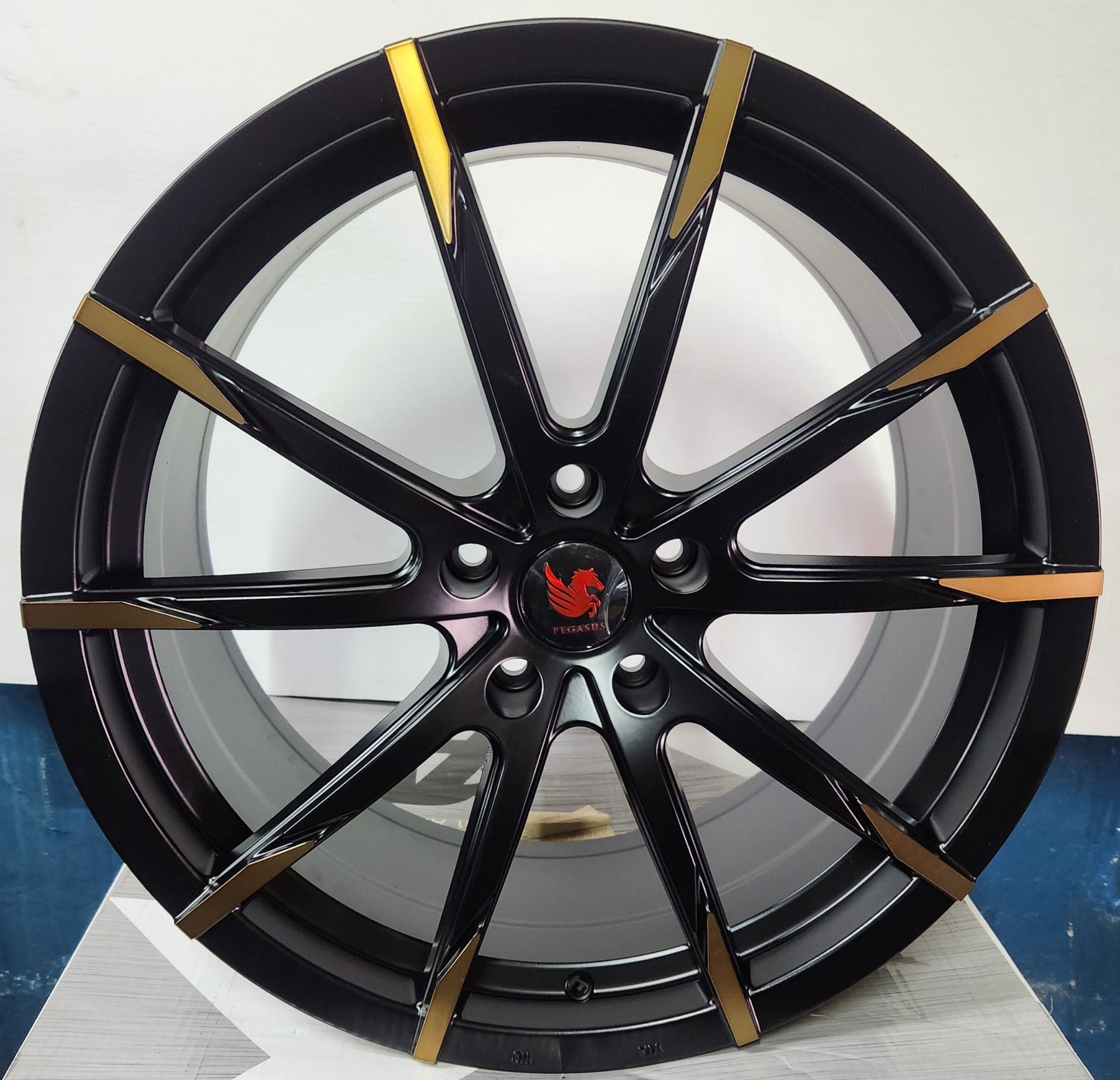 PEGASUS AD073 19X8.5 5X114.3 MATT BLACK BRONZE FACE