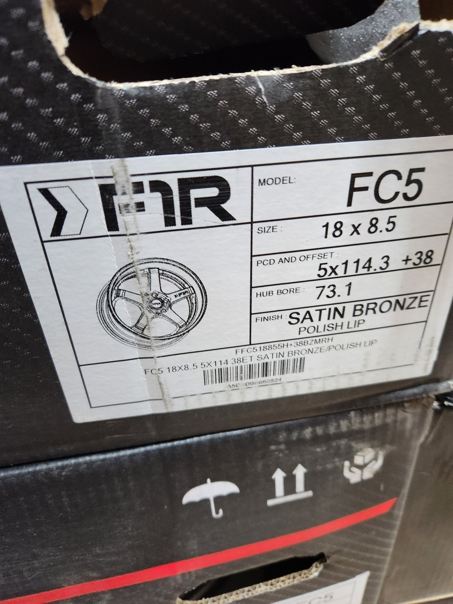 F1R FC5 18X8.5 5X114.3 SATIN BRONZE