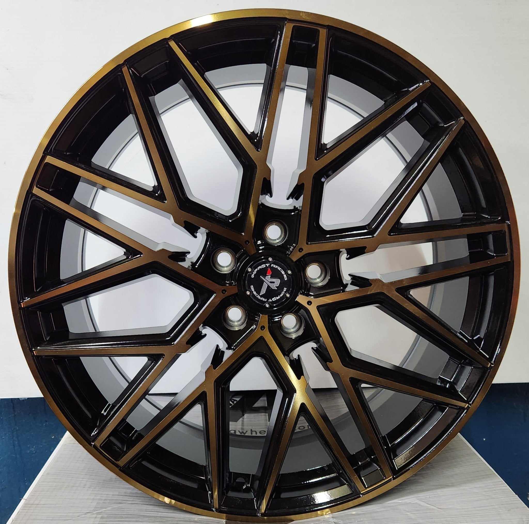 IMPACT RACING 602 20X8.5 5X4.5 GLOSS BLACK WITH BRONZE MACHINE FACE