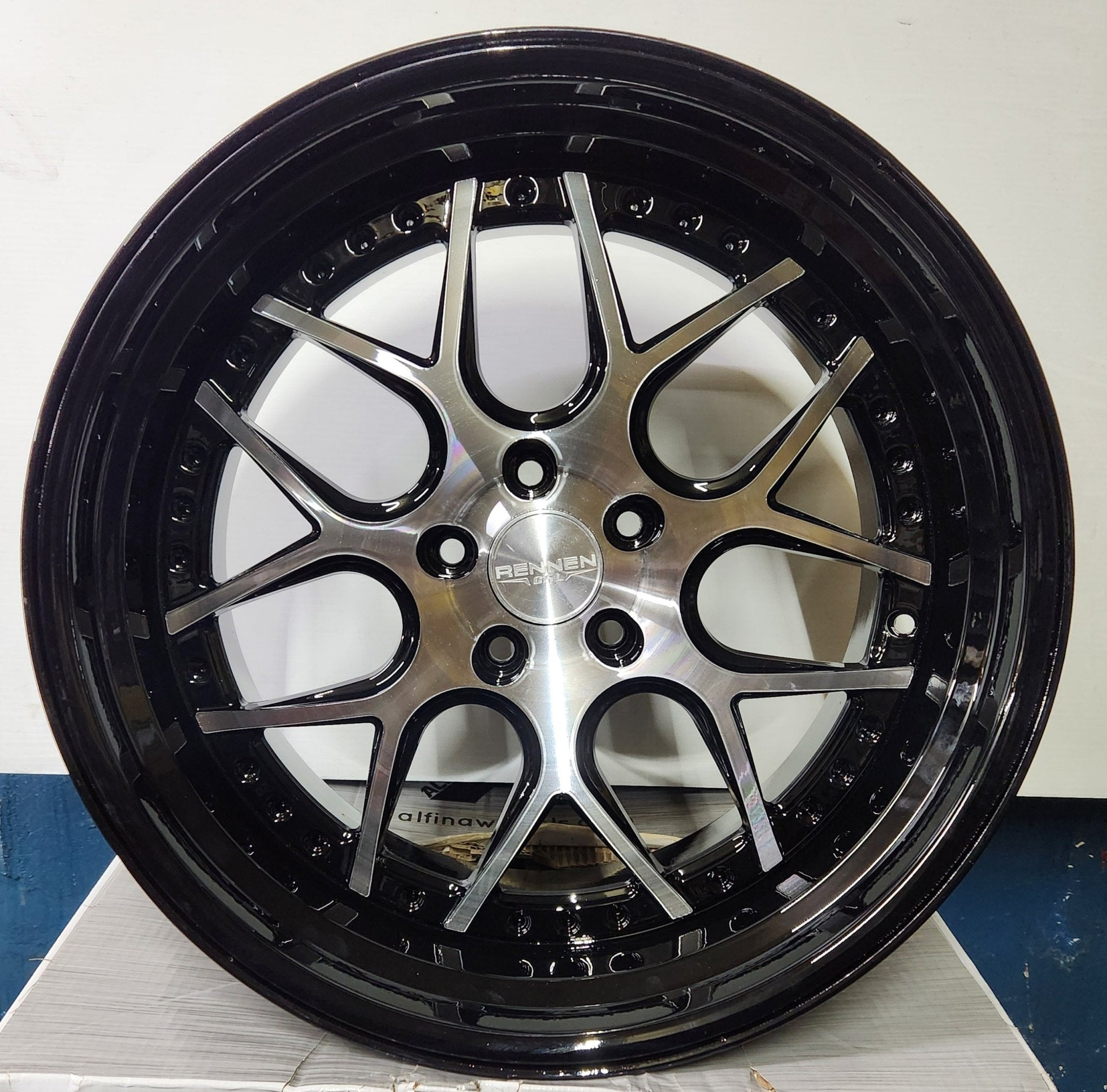 RENNEN CSL-2 20X10 5X120 BLACK MACHINE