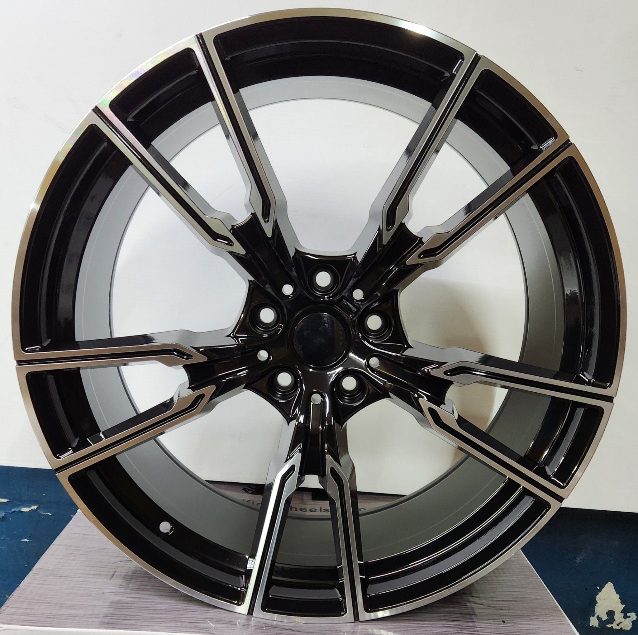 OE-5171 747M REP 21x10.5 5x120 GLOSS BLACK MACHINED FACE