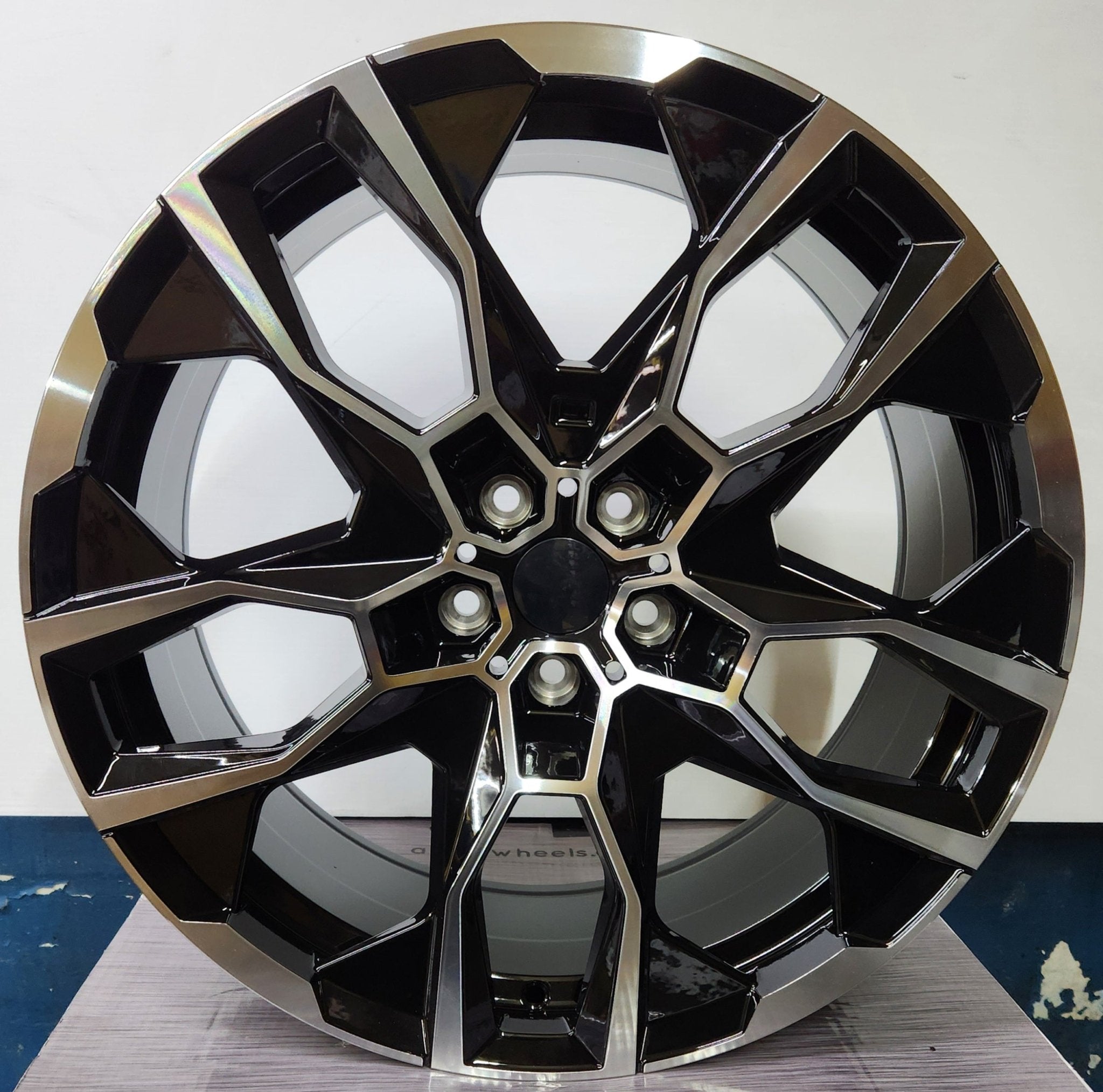 OE-5592 XM 20x8.5 5x112 GLOSS BLACK MACHINED FACE