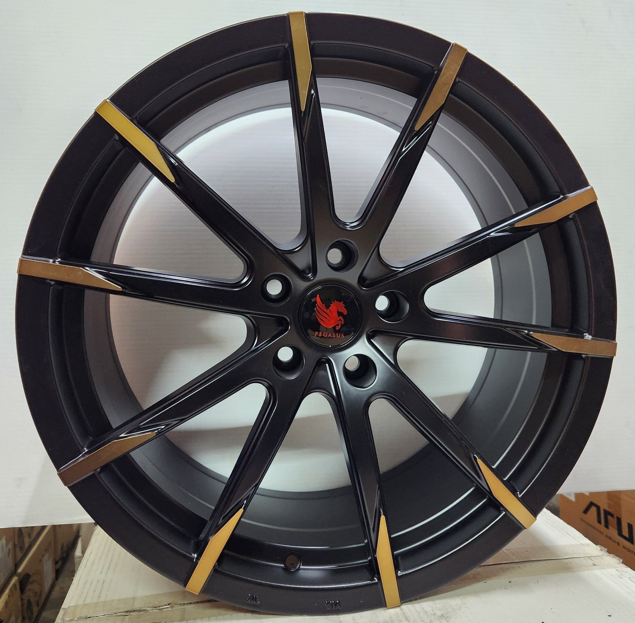 PEGASUS AS73 5x4.5 19x8.5 MATT BLACK BRONZE FACE