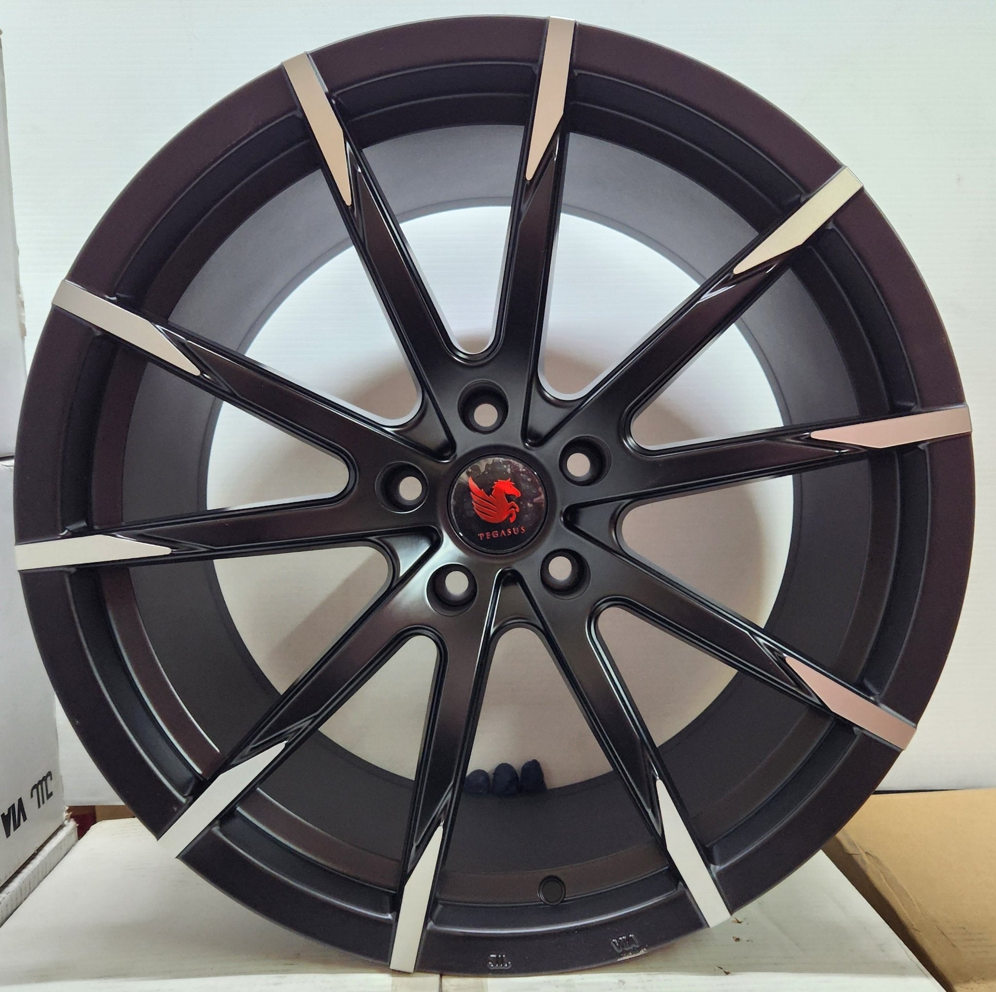 PEGASUS AS73 19x9.5 5X120 matt black machine face