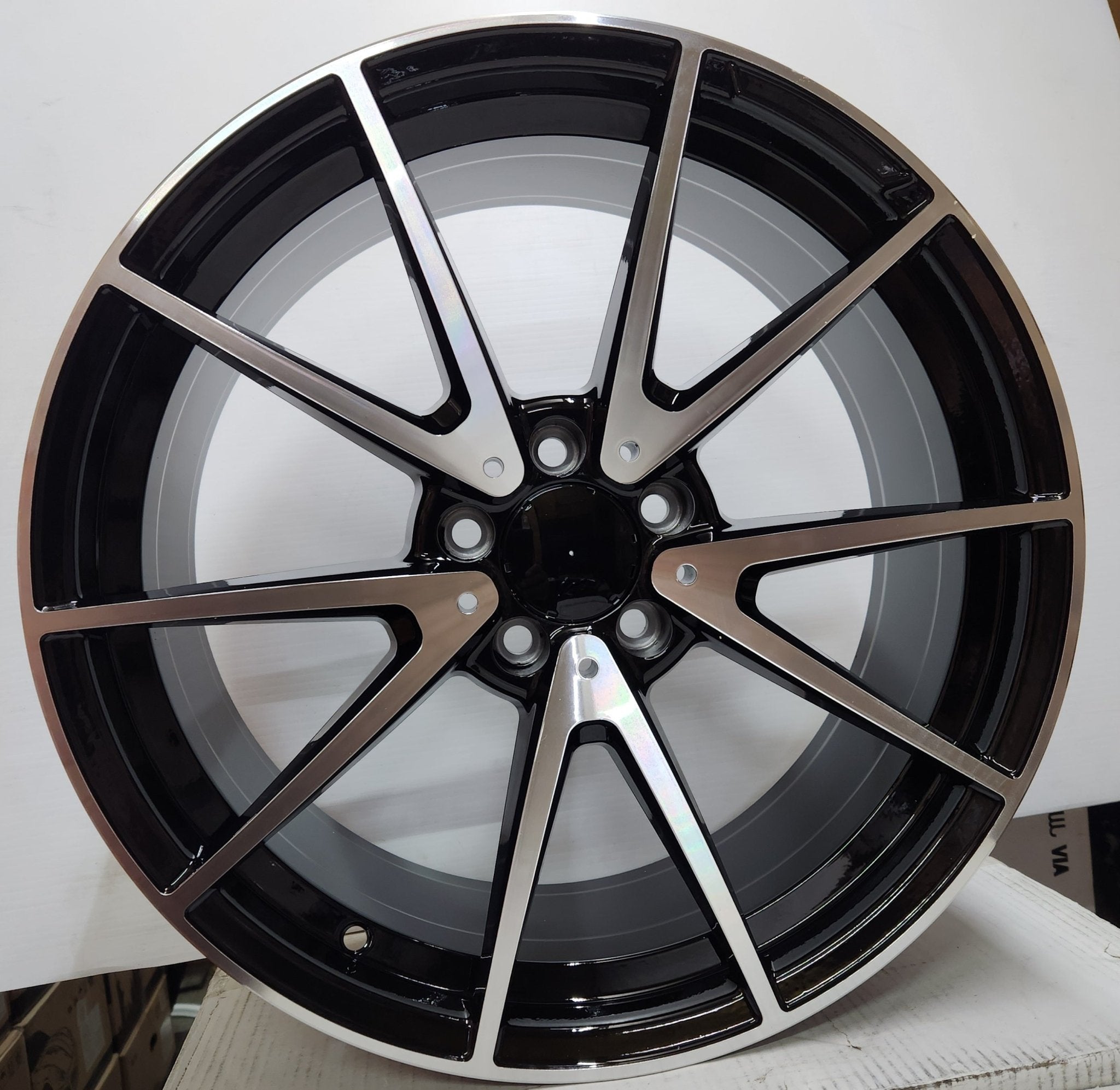 WHEELS 5442 19x8.5 5x112 GLOSS BLACK MACHINED FACE