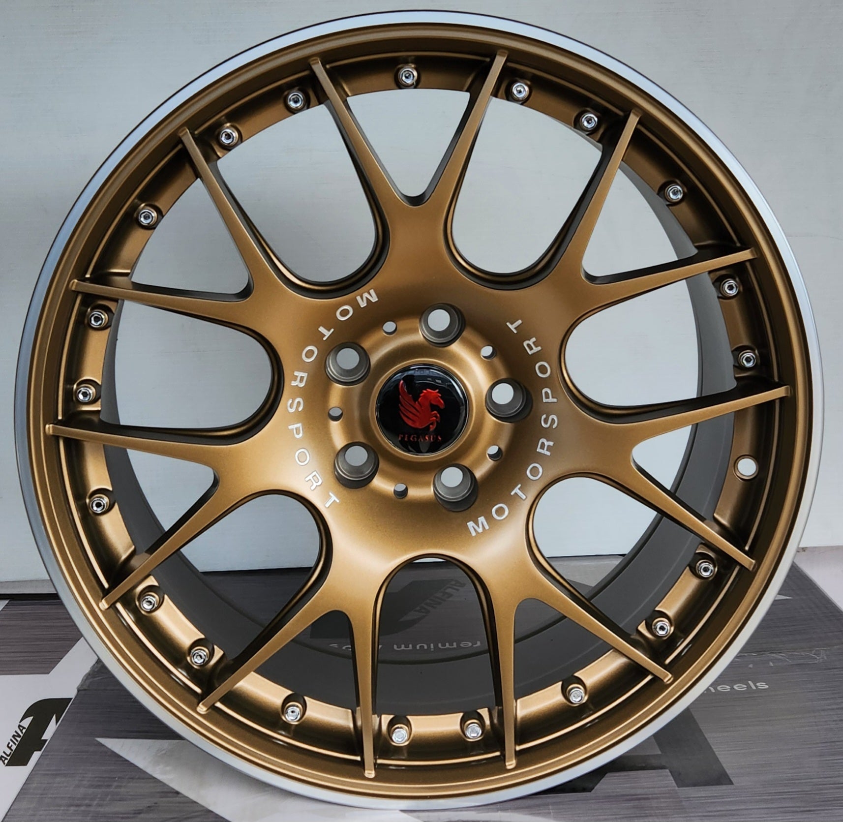 OE-0278 18x8.0 5x112 5x114.3 MATTE BLACK BRONZE LINE LiP
