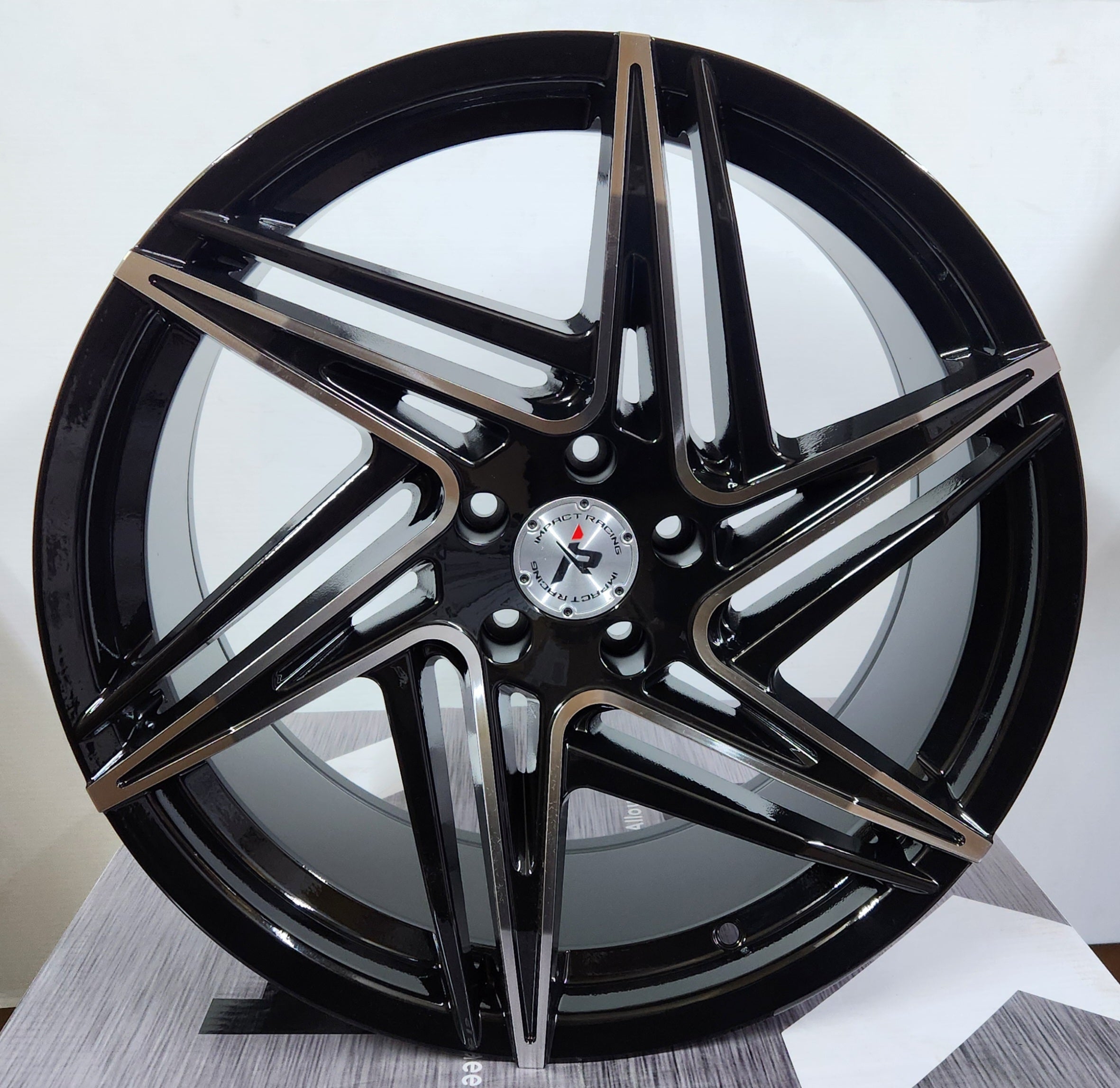 IMPACT RACING 606 20x8.5 5x114.3 GLOSS BLACK MACHINED FACE