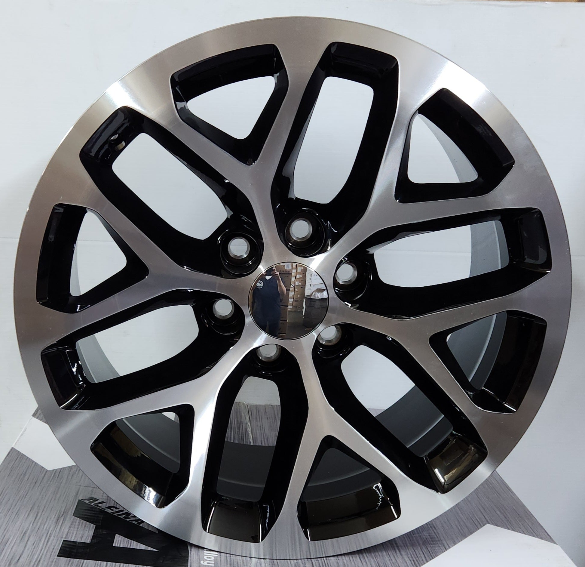 REP 348 20x9 6x139.7 GLOSS BLACK MACHINED FACE