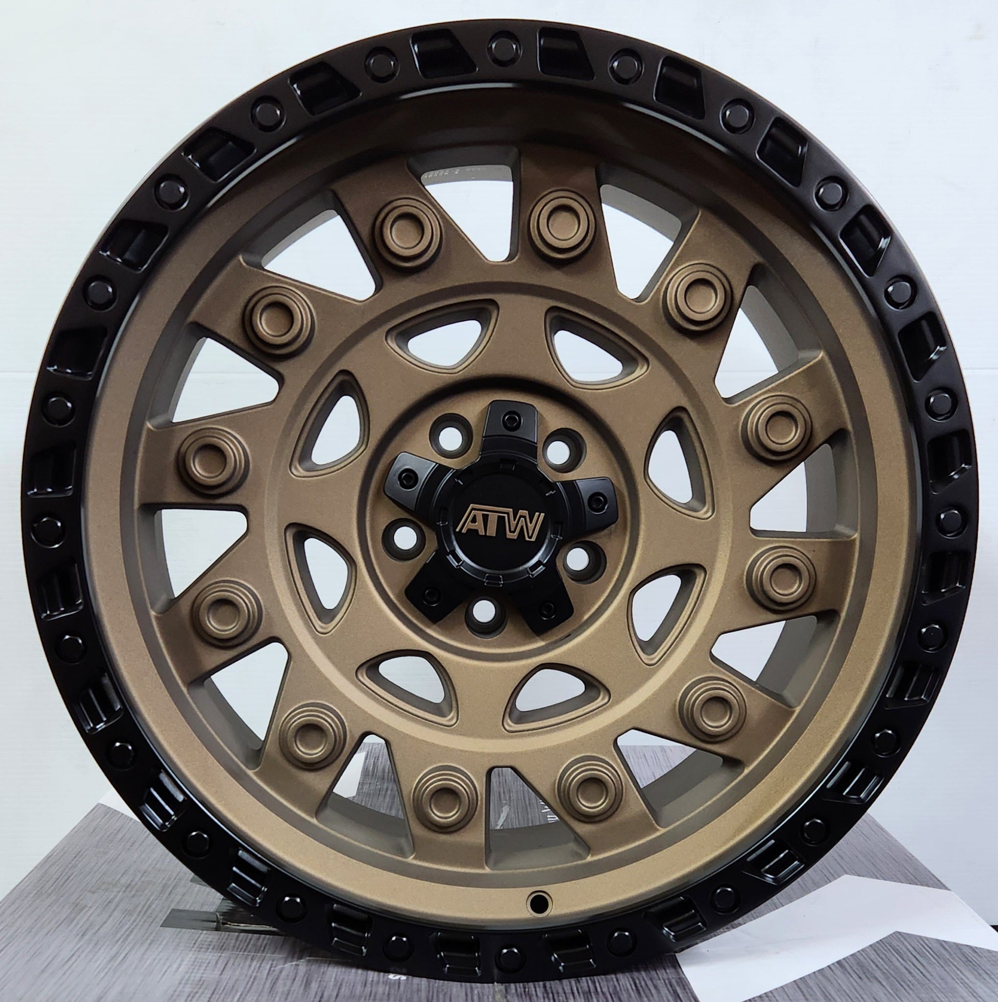 ATW CONGO 20X10 5X114.3 5X127 SATIN SAND BRONZE BLACK LIP