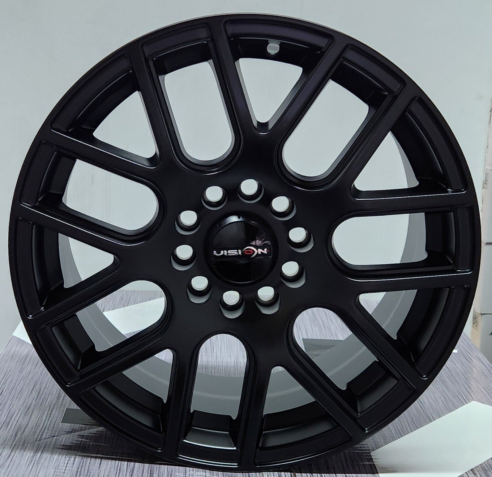 VISION WHEELS 16X7 5X112 5X114.3 MATTE BLACK