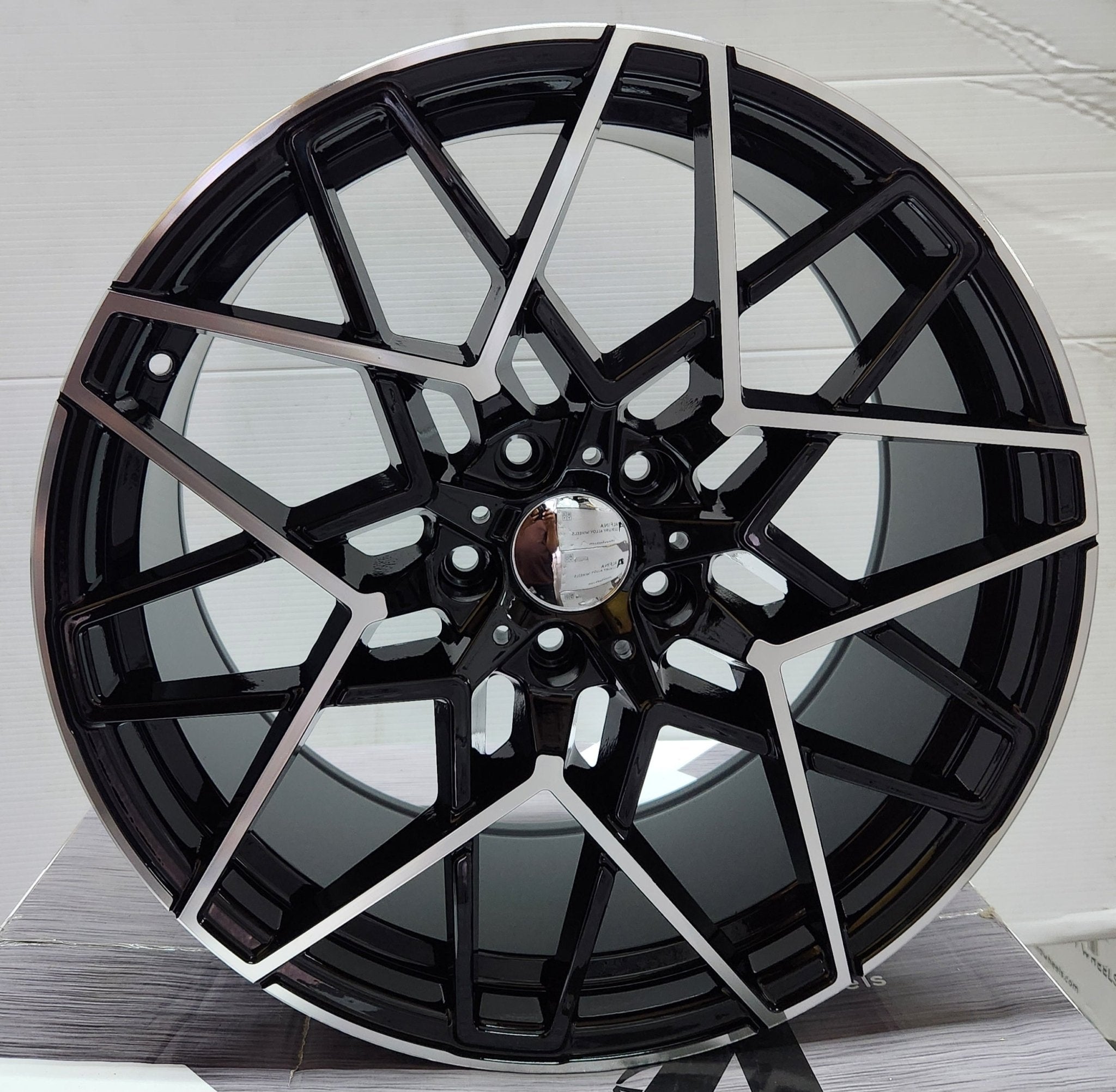 775 WHEELS 20x9.5 5x120 GLOSS BLACK MACHINE FACE