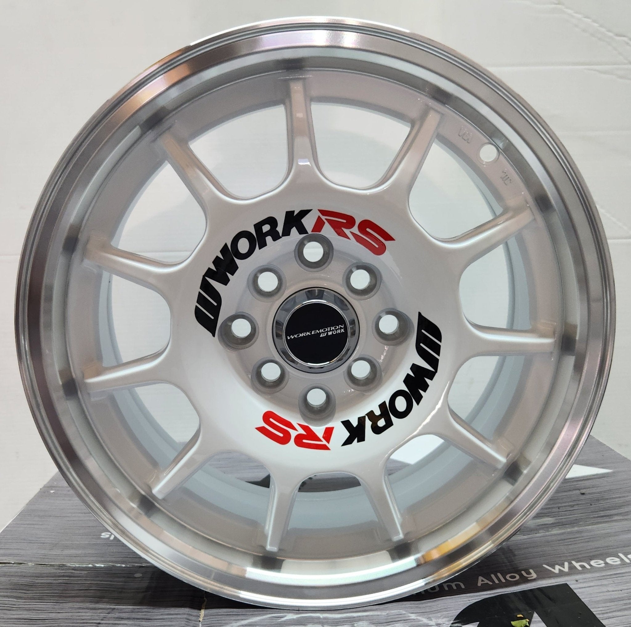 DQ10 15x6.5 4x100 / 4x114.3 GLOSS WHITE MACHINE LIP