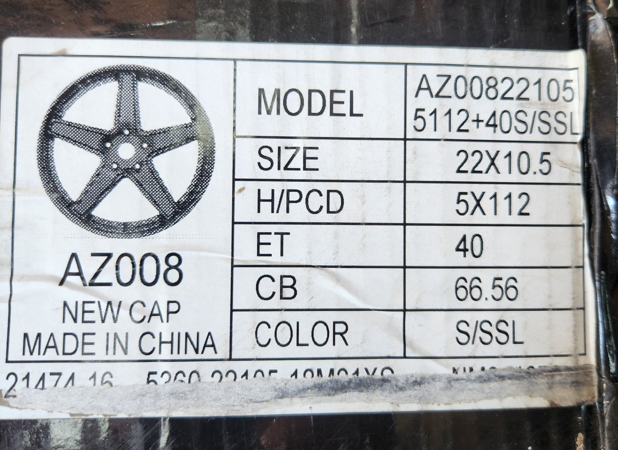 AZ008 22X9.0 5X120 S/SSL