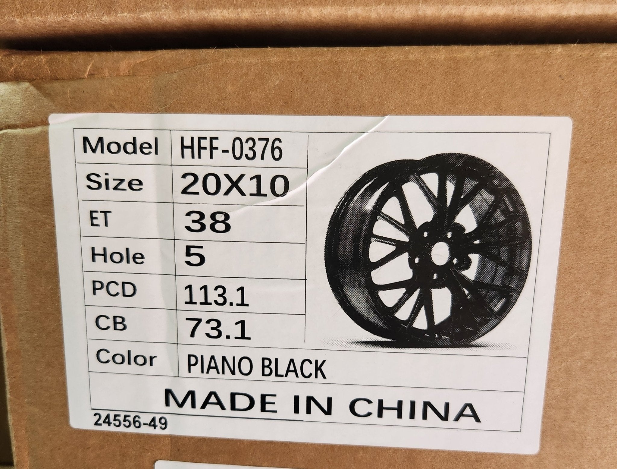 PEGASUS-0376 Si-05 20x10.0 5x112 / 5x114.3 GLOSS BLACK