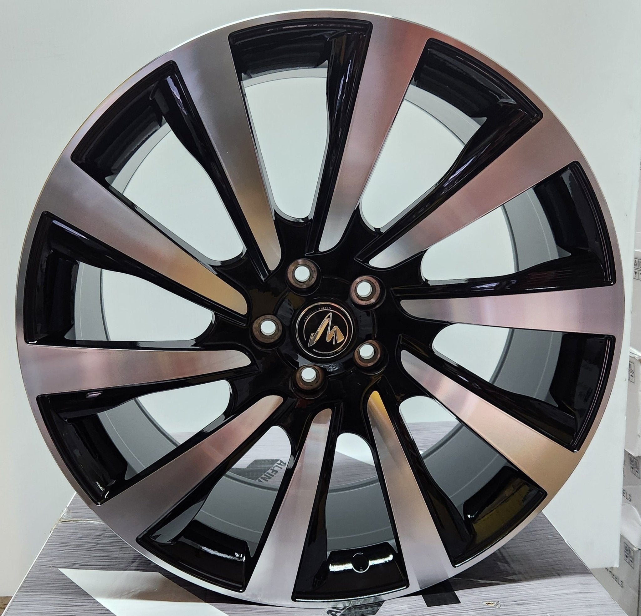 OE-1121 2023 HSE REP 22x10 5x120 GLOSS BLACK MACHINE FACE