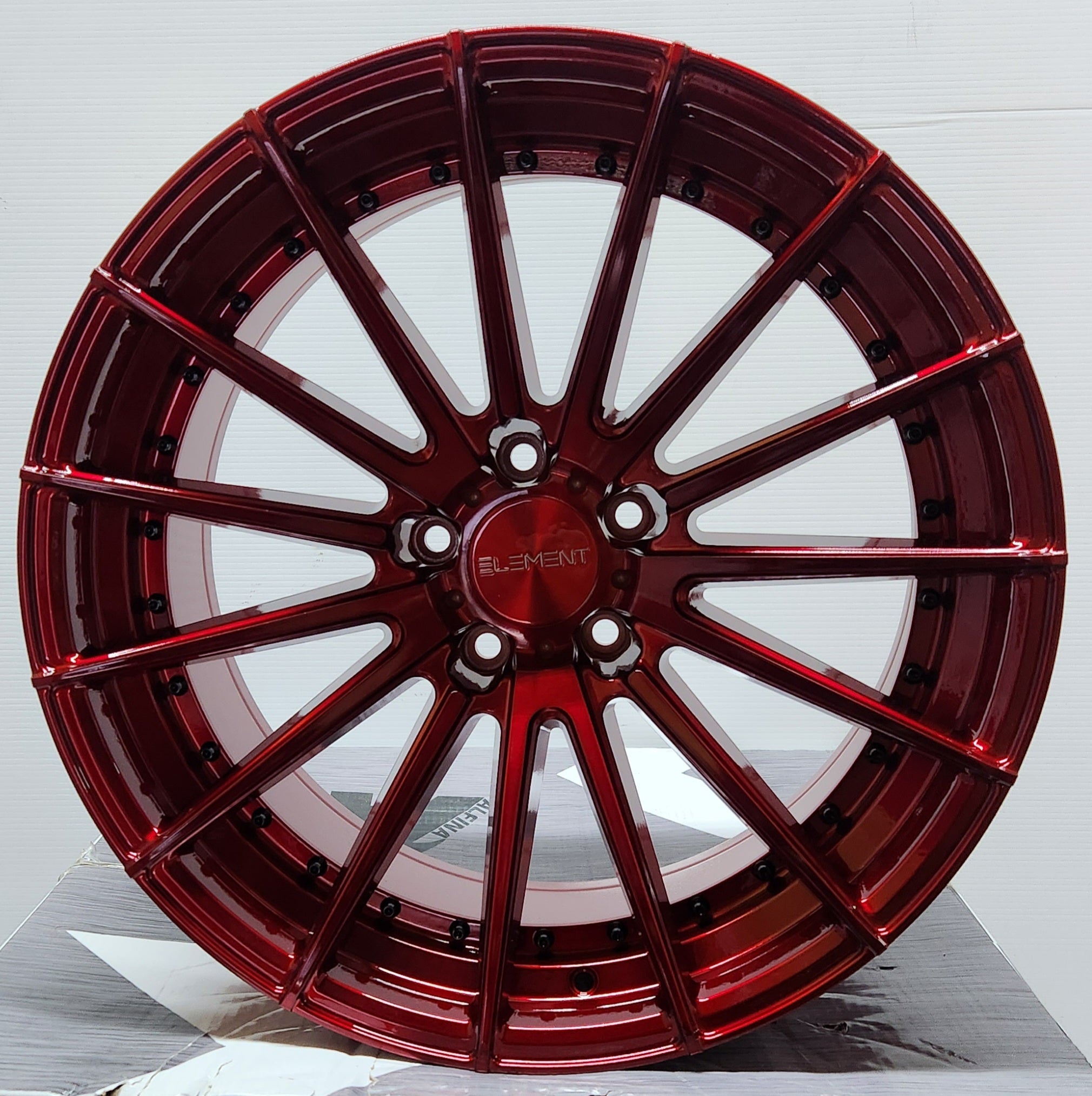 AZAD EL15 20X9 5X120 BRUSHED RED