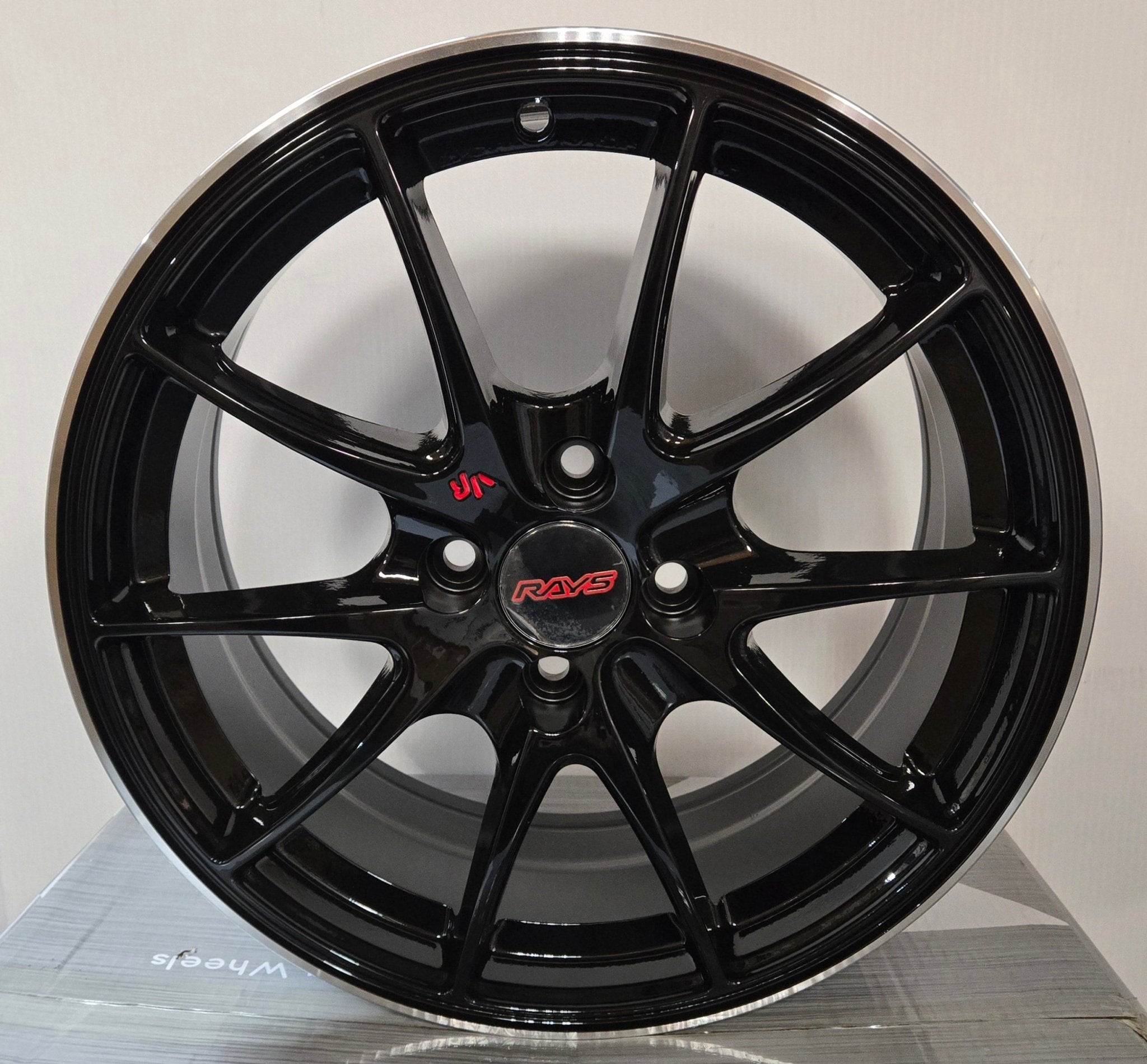 OE-REW009-6 VOLK RACING G25 16x7.0 4x100 GLOSS BLACK MACHINED RING