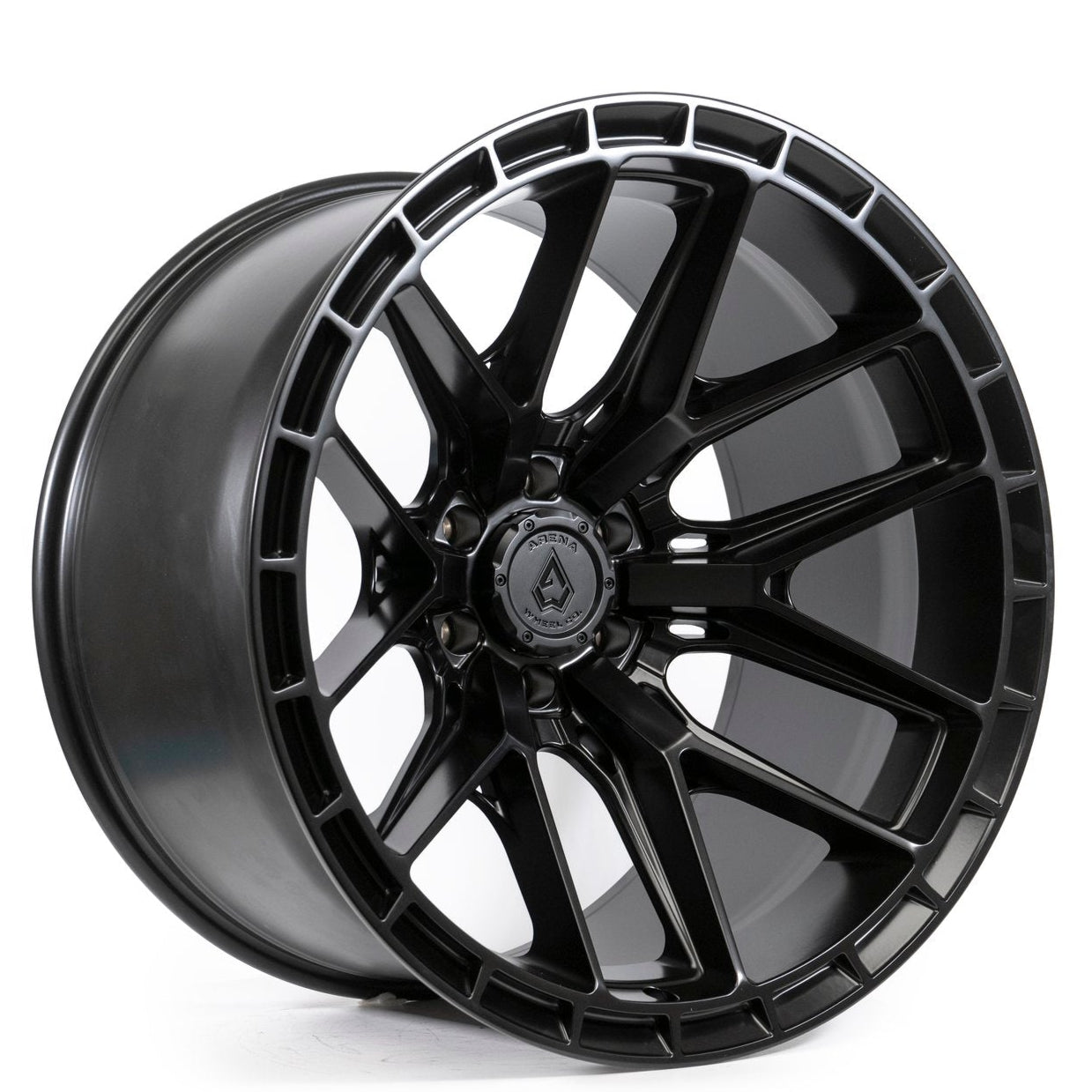 A114 ARENA BATTLE 22x10 6x139.7 GLOSS BLACK MACHINE DDT FACE AND LIP