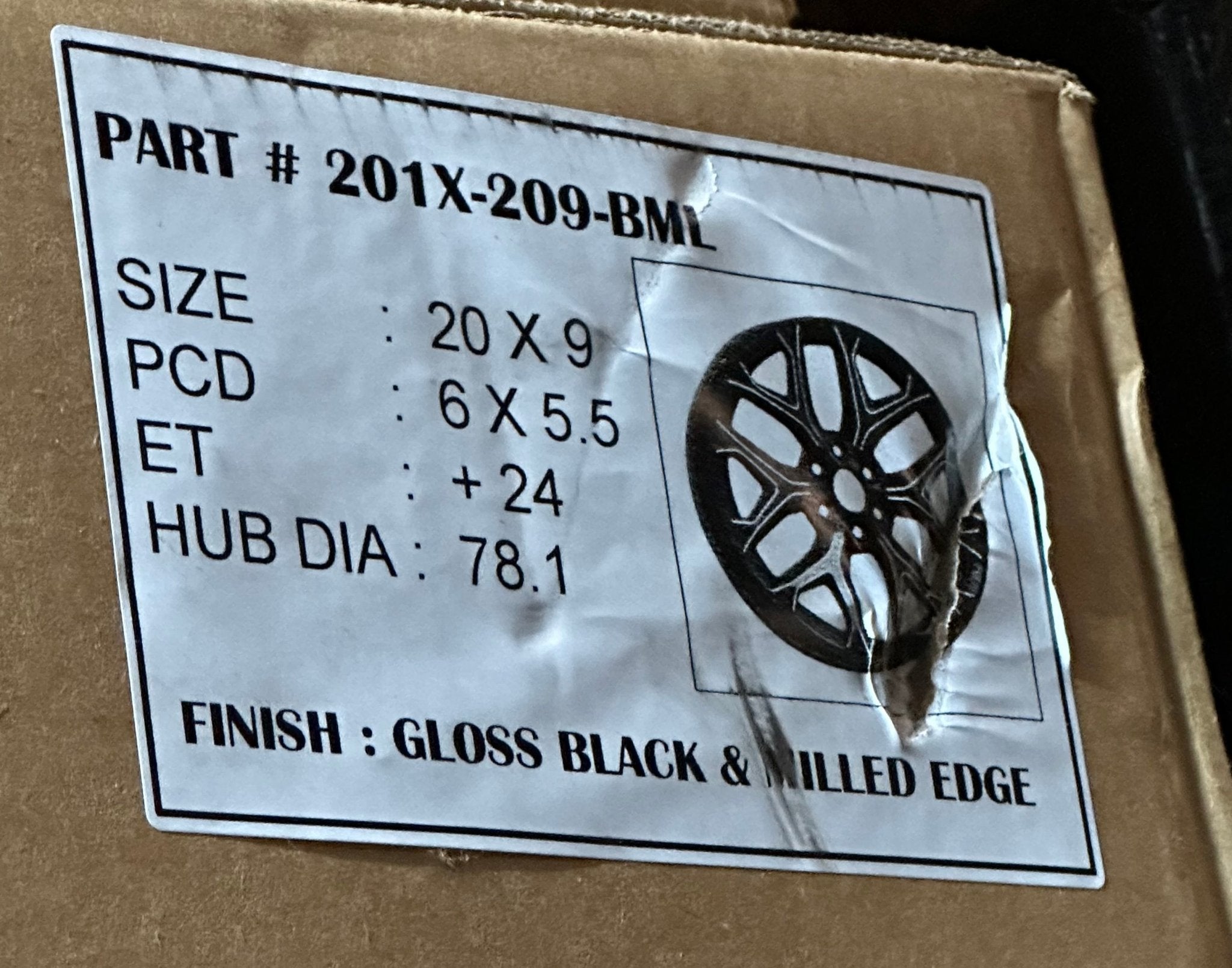 FP STYLE 203 20x9 6x139.7 BLACK MILLED