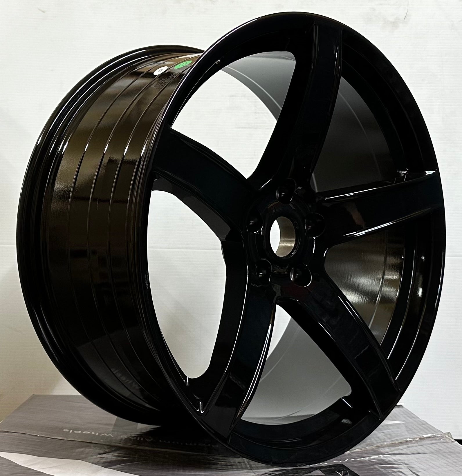 OE- 22002 TRACKHAWK STYLE WHEELS 22x10 5x127 GLOSS BLACK