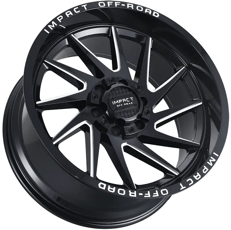 IMPACT OFF ROAD 825 20X10 6X5.5- 6X135 GLOSS BLACK MILLING WINDOWS