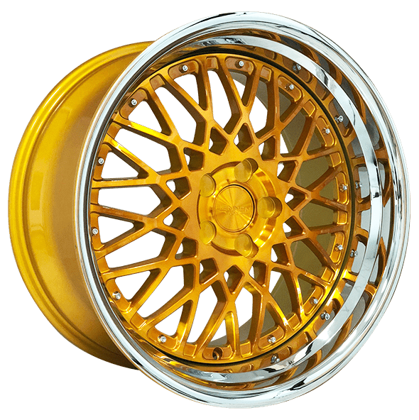 RENNEN CSL5 20x8.5 blank gold chrome ssl lip