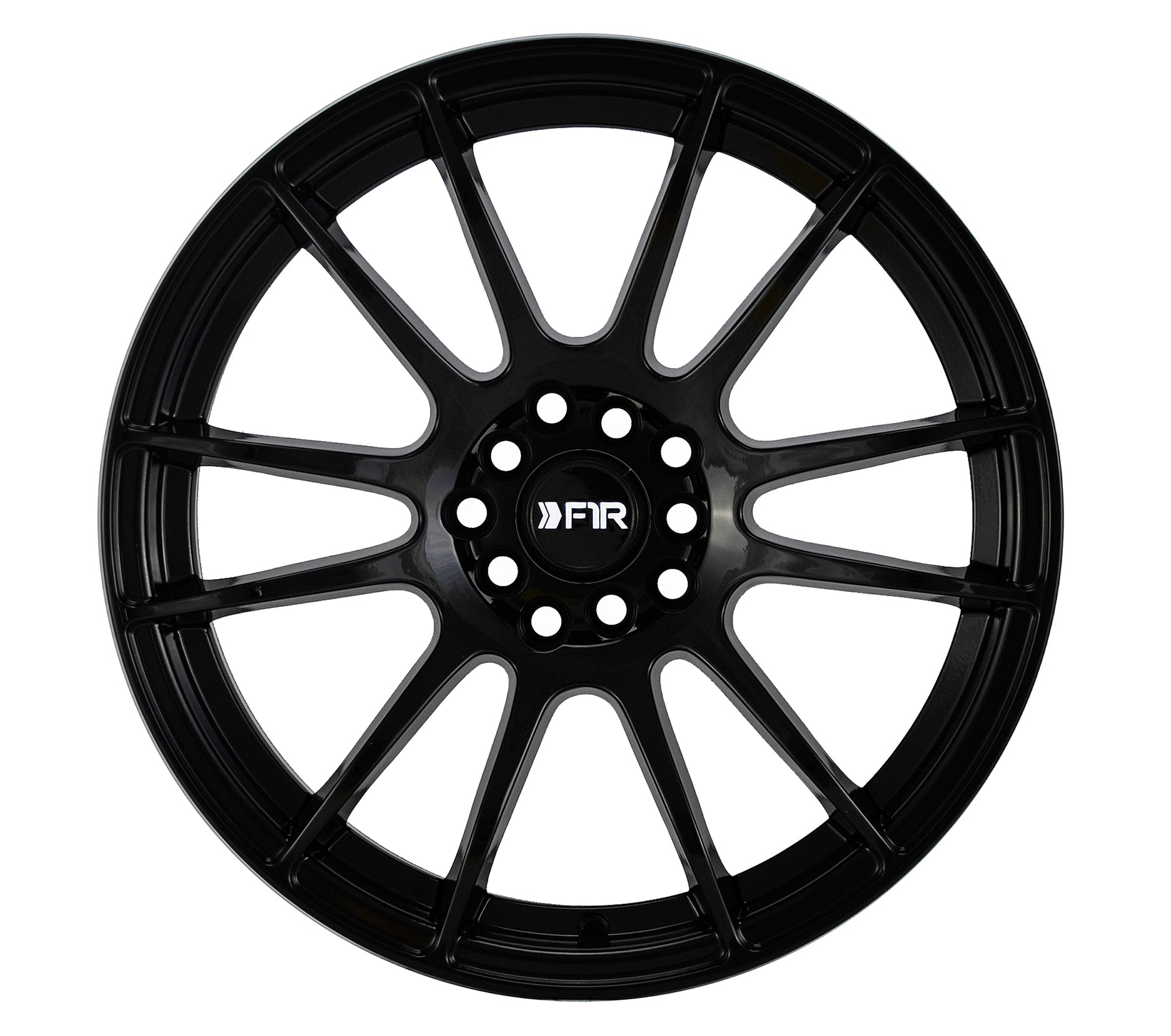 F1R F107 18X8.5 5X120- 5X114.3 GLOSS BLACK