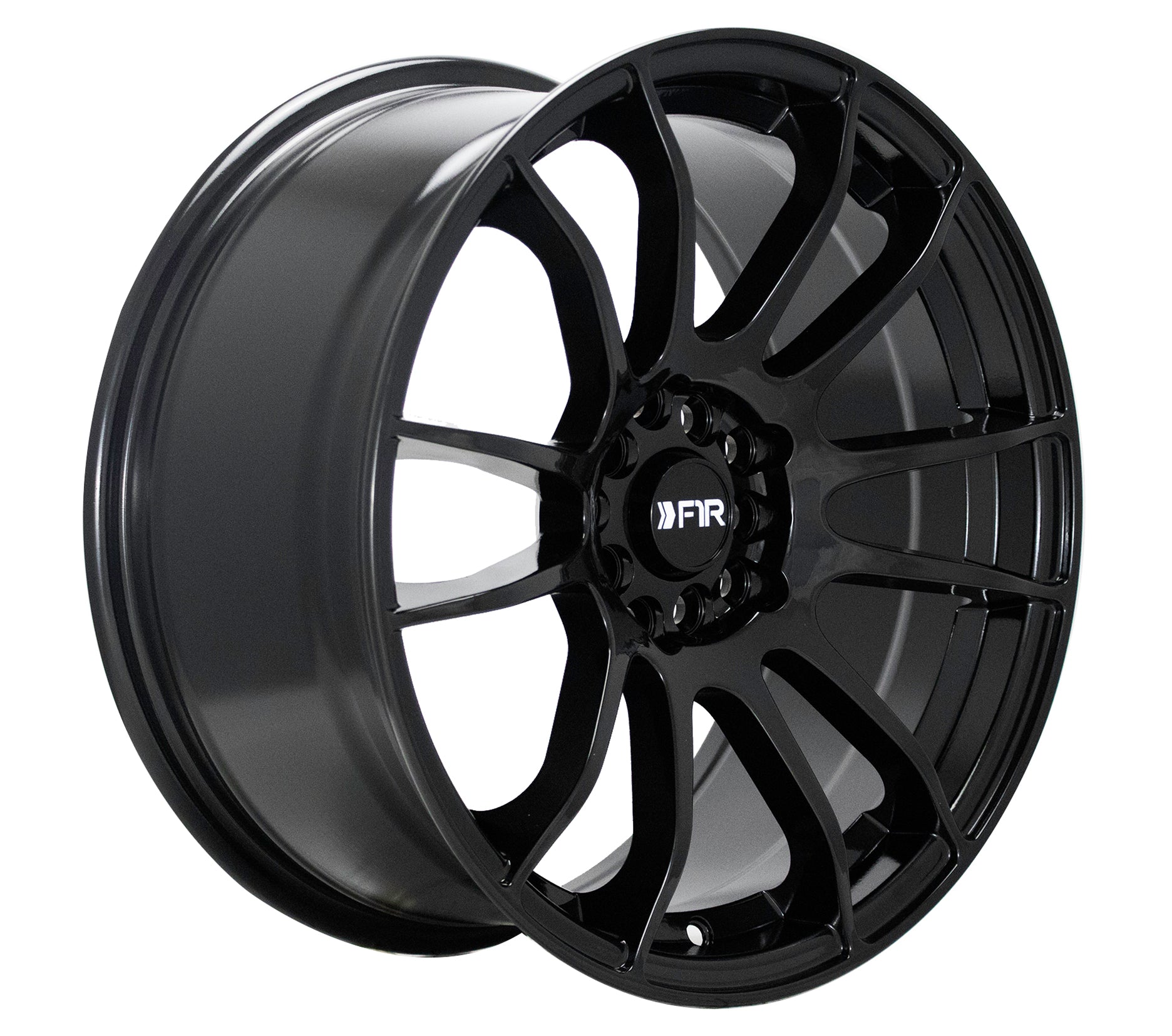 F1R F107 18X8.5 5X120- 5X114.3 GLOSS BLACK