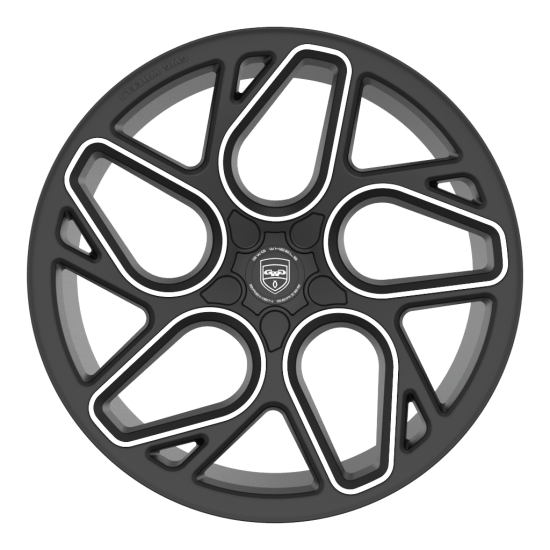 GWG BREMEN 20x10 RIGHT BLANK SATINT BLACK MACHINED