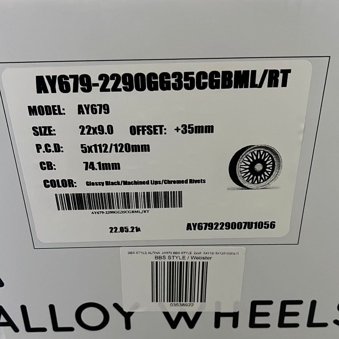 ALFINA AY679 22x9 5X112/ 5X120 GBMLR