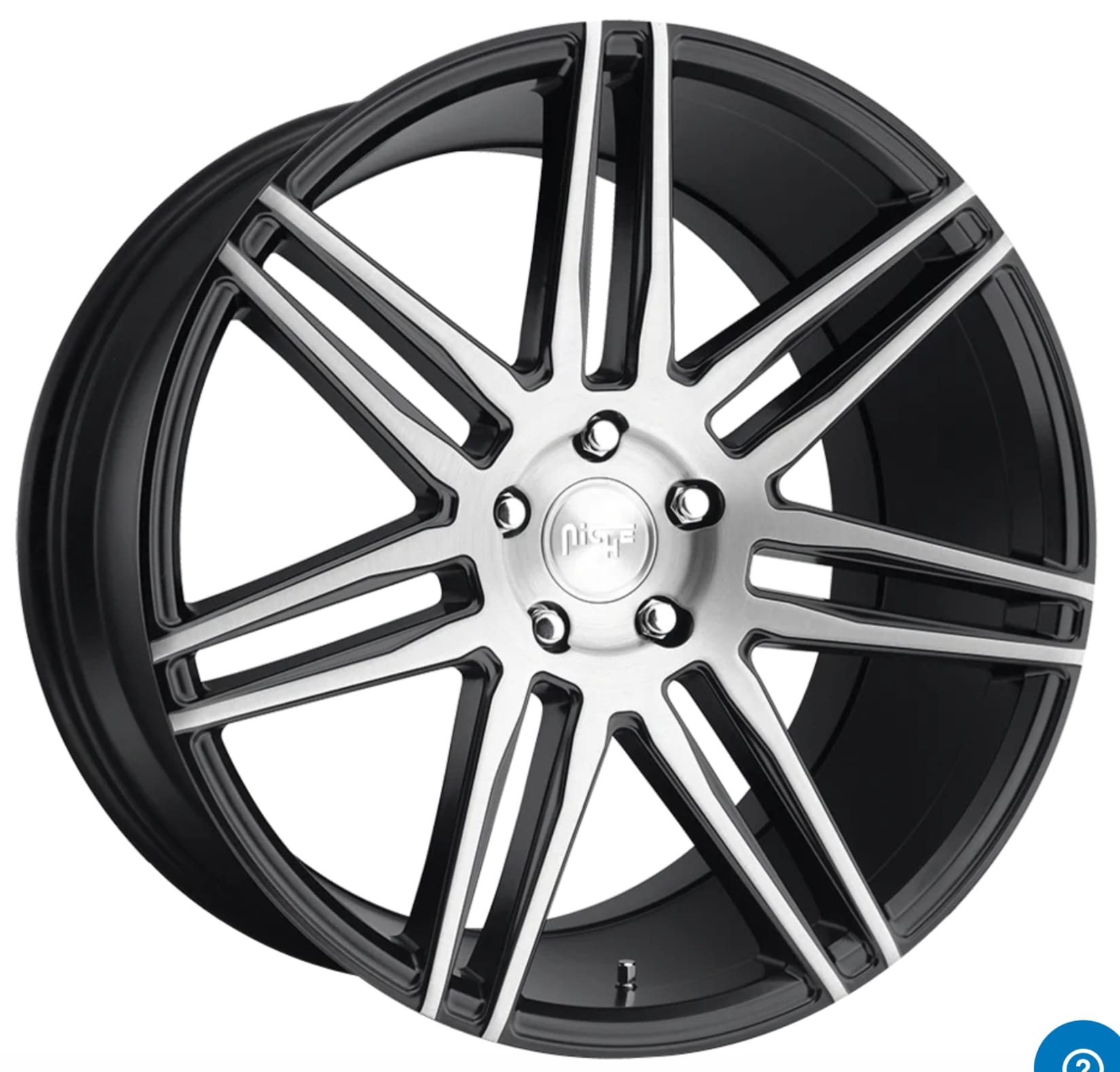 NICHE M178 20X9 5X114.3 GLOSS BLACK BRUSHED