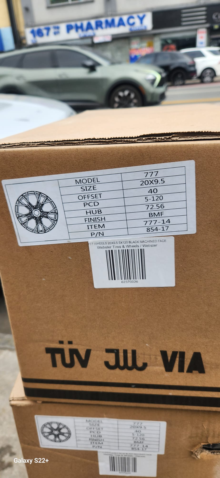 777 WHEELS 20X9.5 5X120 BLACK MACHINED FACE