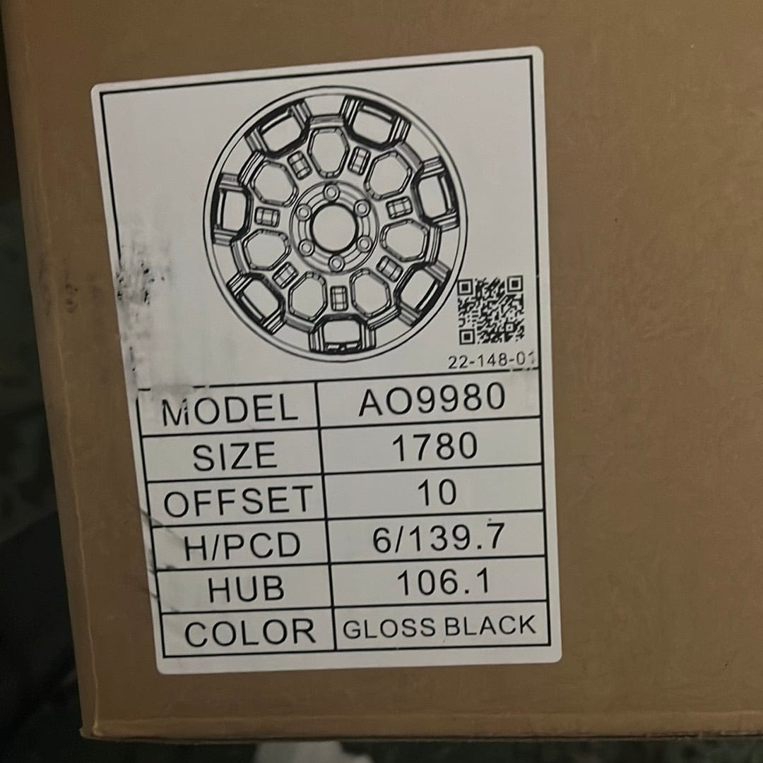 TRD 2022 AO9980 OFF ROAD 17X8.0 6X5.5- @PIANO BLACK
