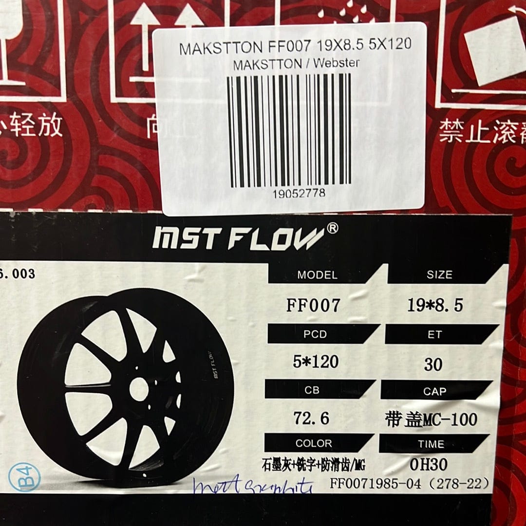 MAKSTTON FF007 19X8.5 5X120 GUN METAL