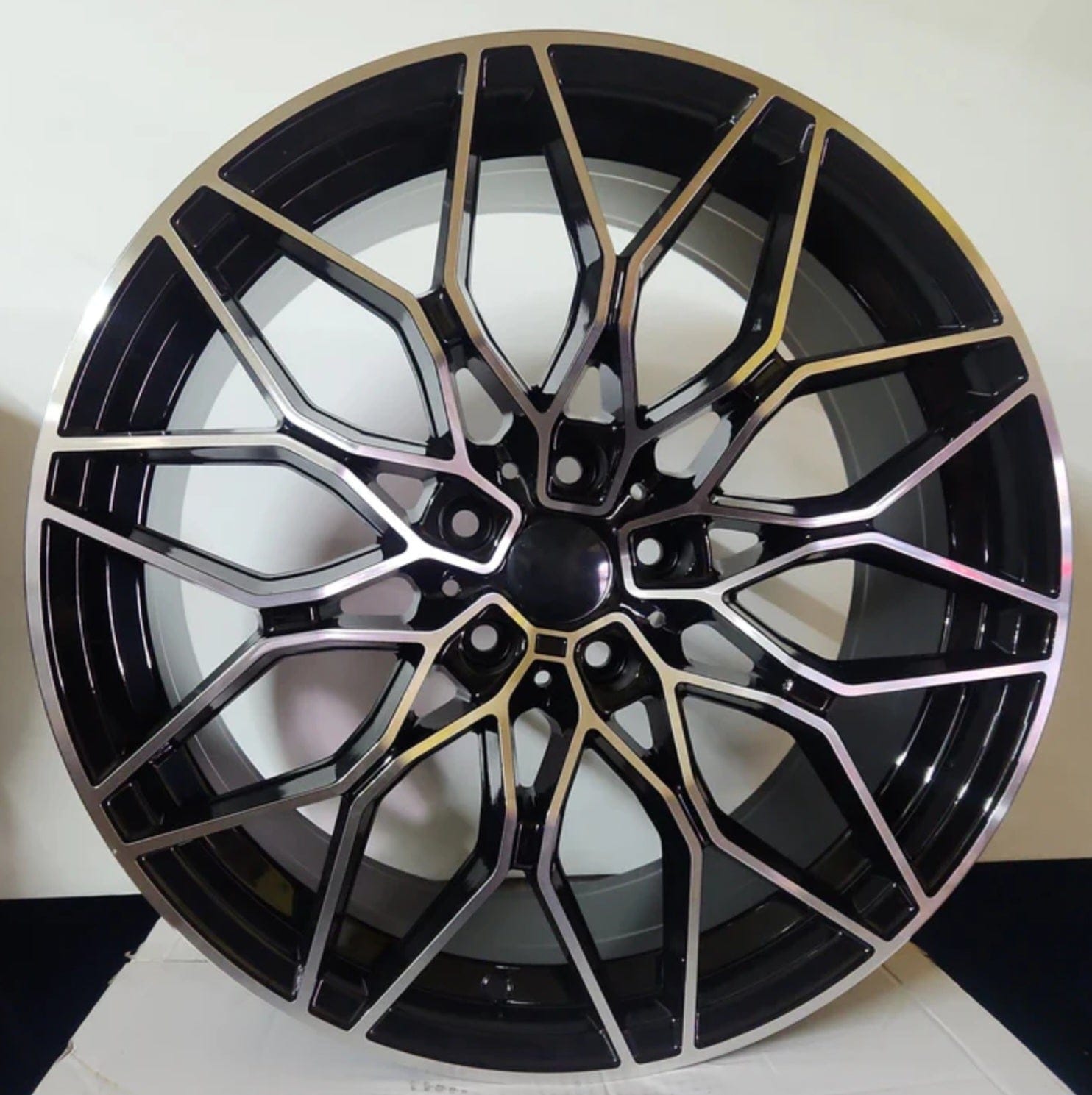 WCL206 18x8.5 5x120 GLOSS BLACK MACHINED FACE