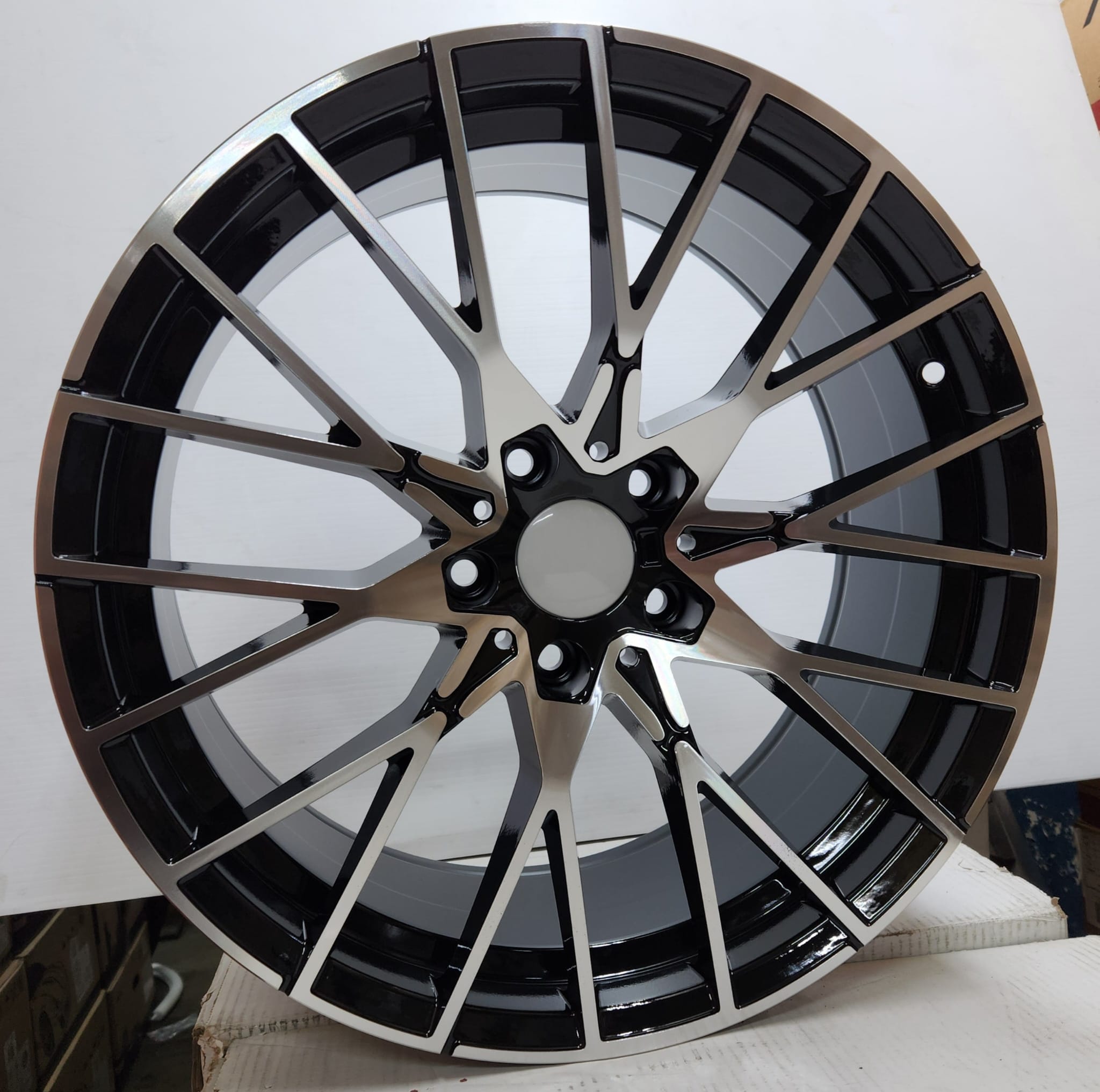 WHEELS OE22196-2 788M STYLE 19X9.5 5X120 PIANO BLACK MACHINED FACE