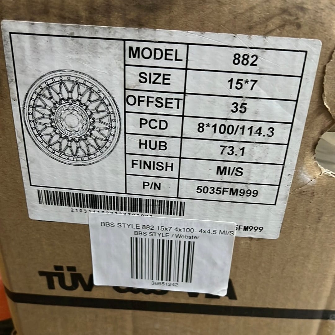882 15x7 4x100- 4x4.5 MI/S