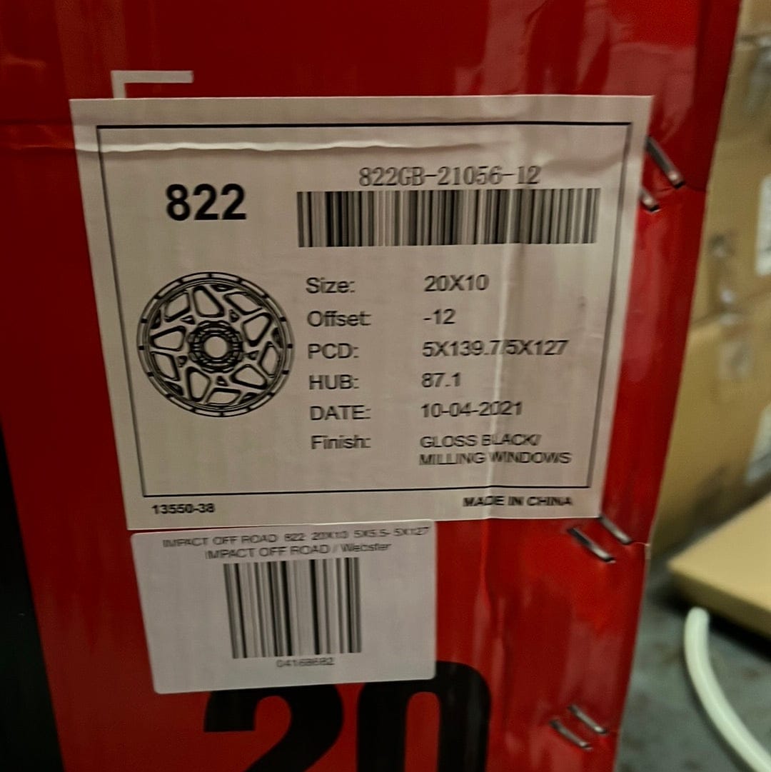 IMPACT OFF ROAD 822 20X10 5X5.5- 5X127