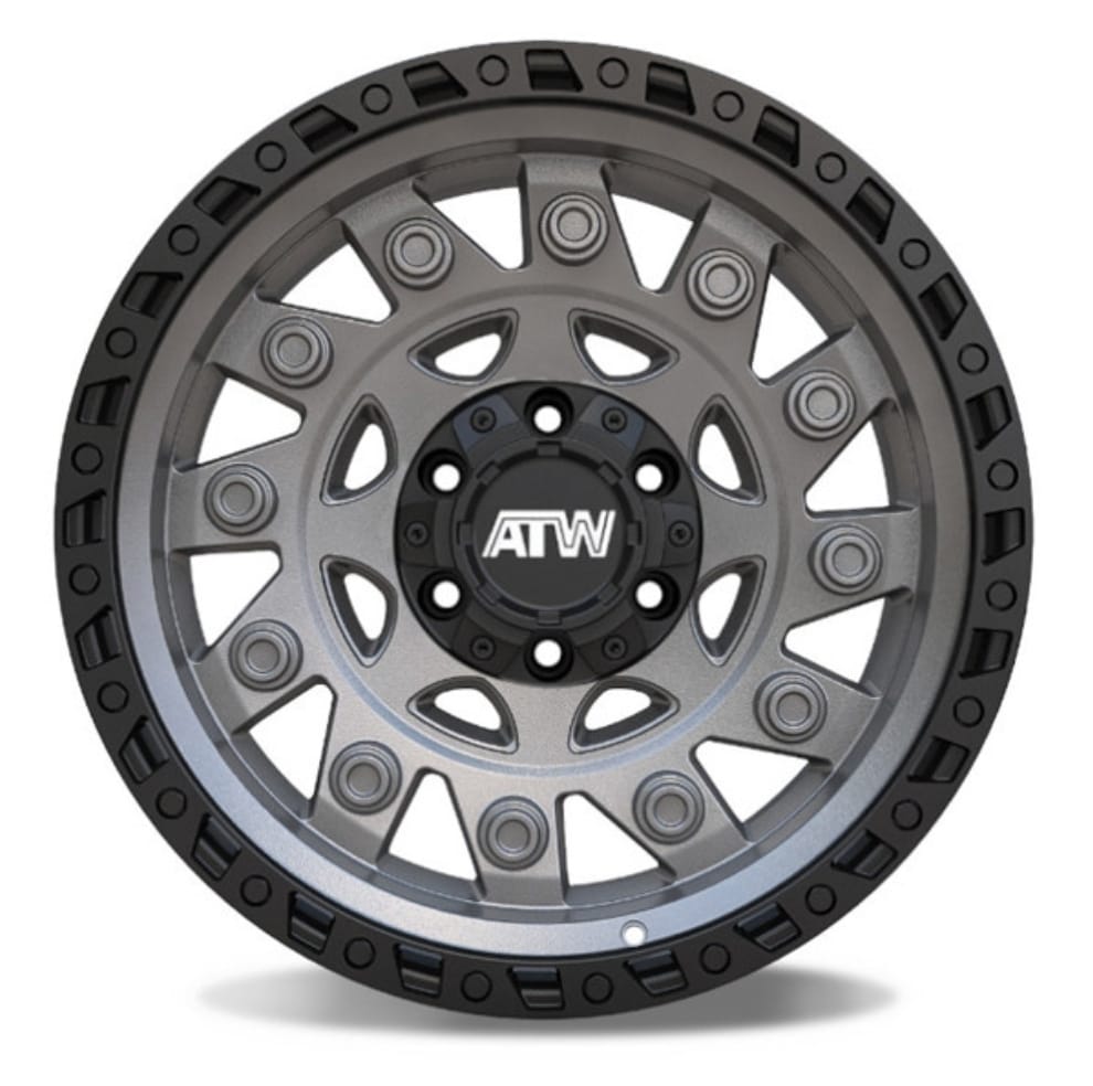 ATW CONGO 20X10 6X135 6X139.7 SATIN GUNMETAL BLACK LIP