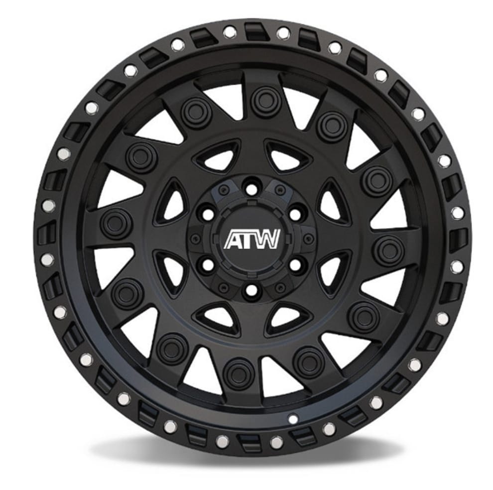 ATW CONGO 20X10 6X135 6X139.7 SATIN BLACK STAINLESS POINT