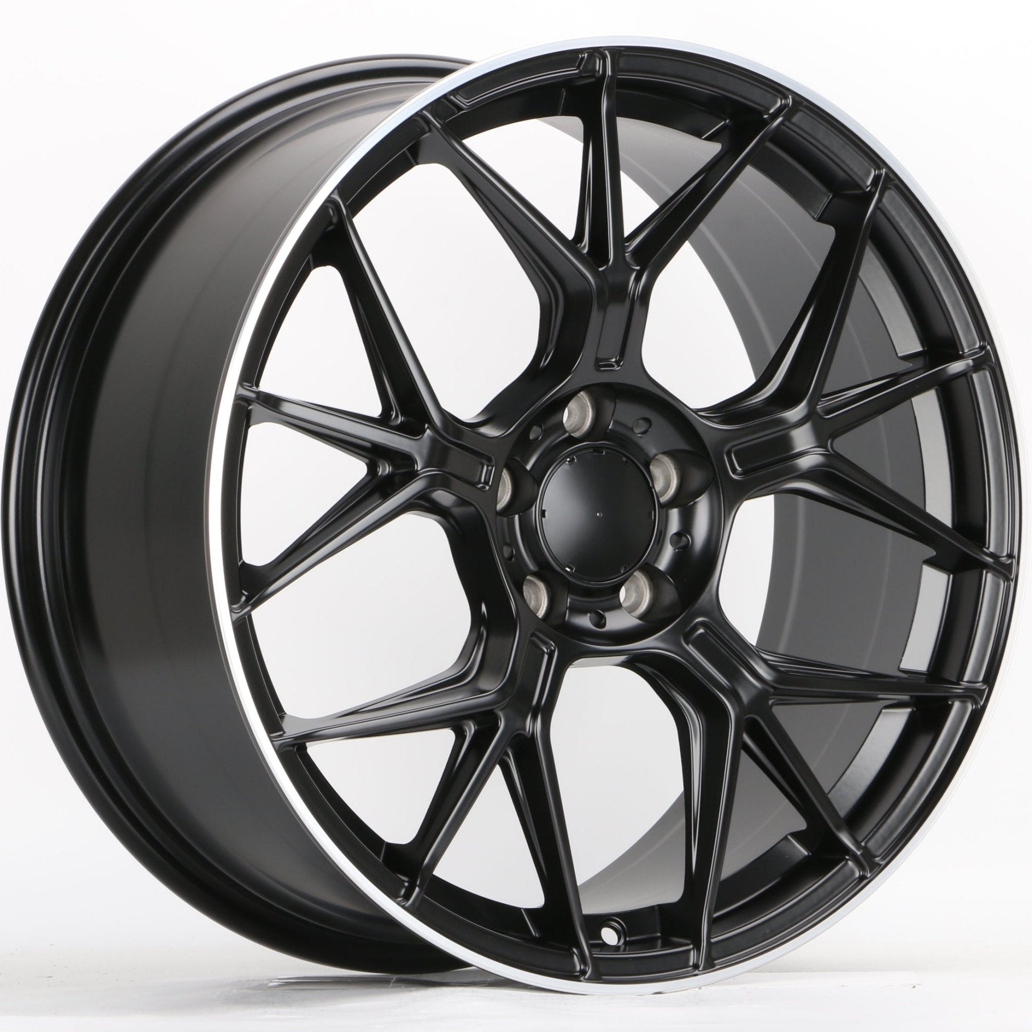 W871 iV-622 Satin Black Machined Lip 19x9.5 ET45 5x112 CB66.6