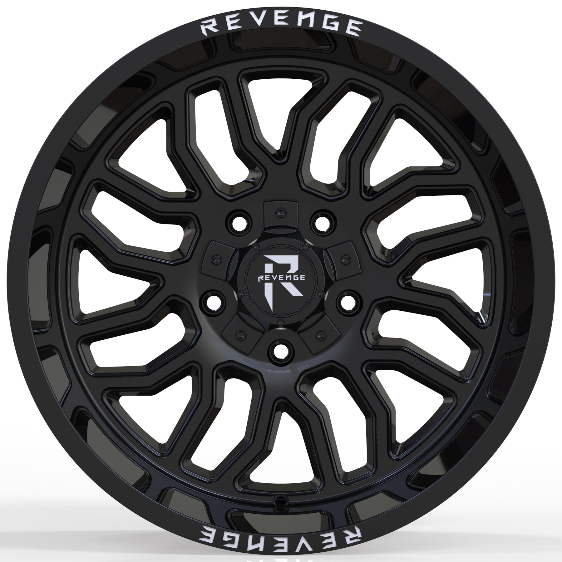 REVENGE RV-205 20X10 5X127-5X139.7 GLOSS BLACK