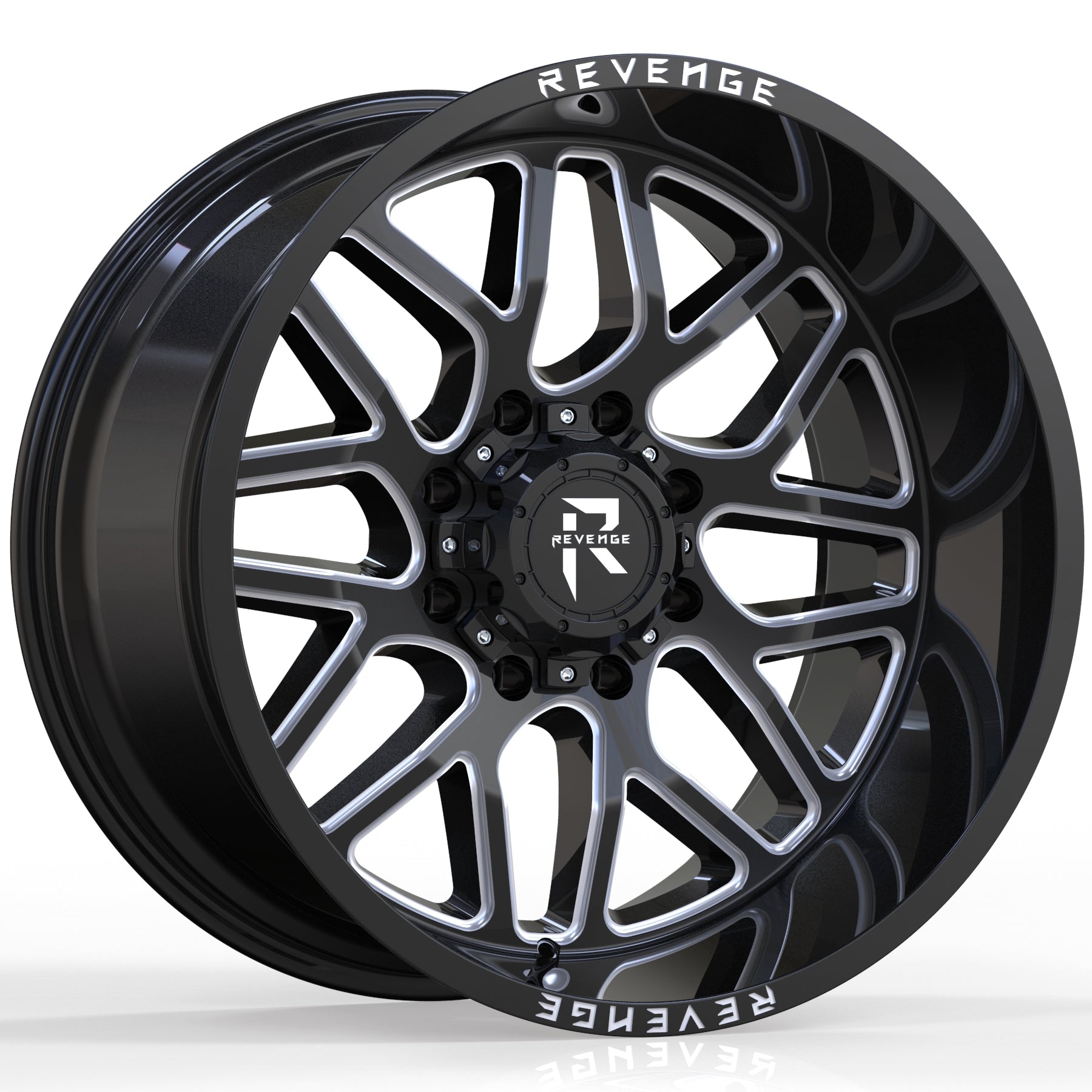 REVENGE RV-206 20X10 8X170 BLACK MILLED